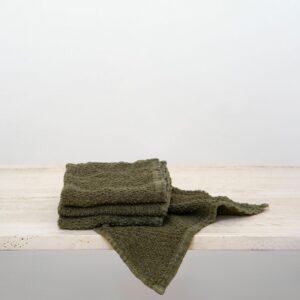 Forest Linen Washcloth Set for Daily Bathing