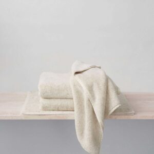 Textured Cotton Bathroom Towel Set Collection