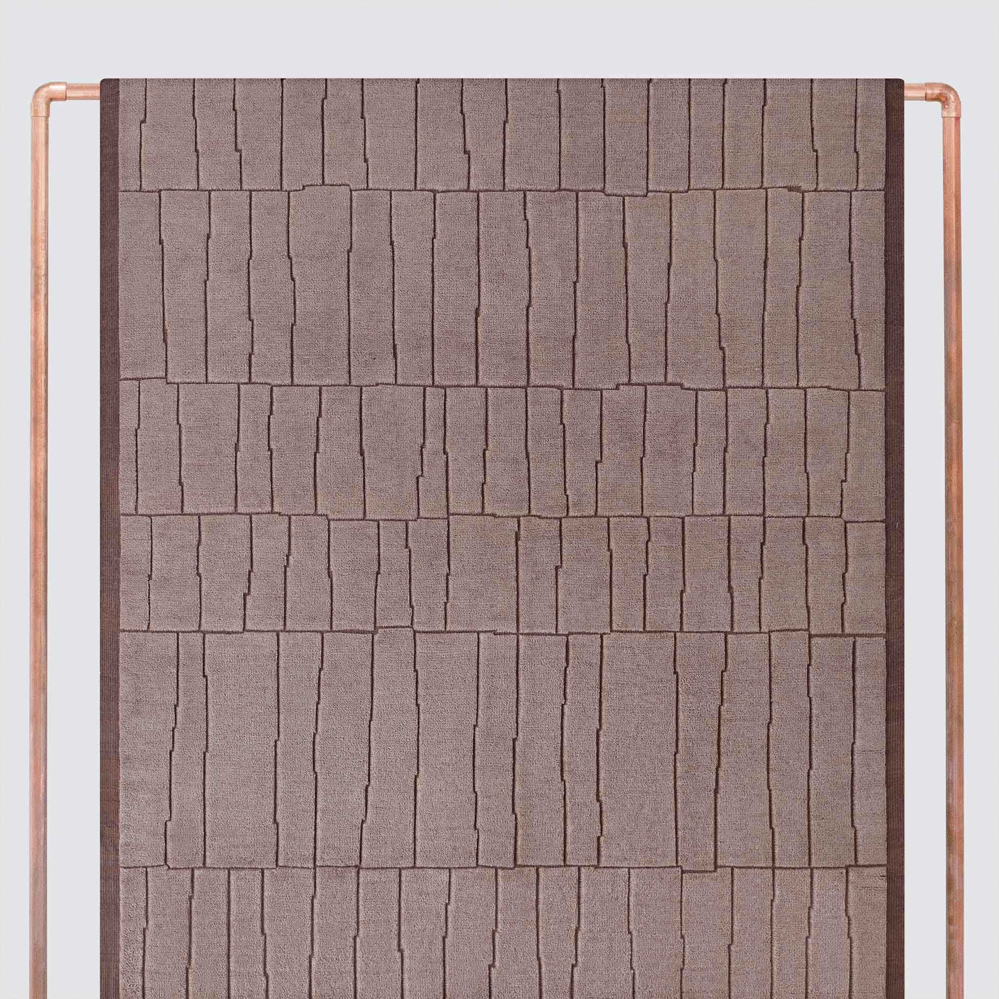 Refined Hand-Knotted Area Rug in Camel - Image 6