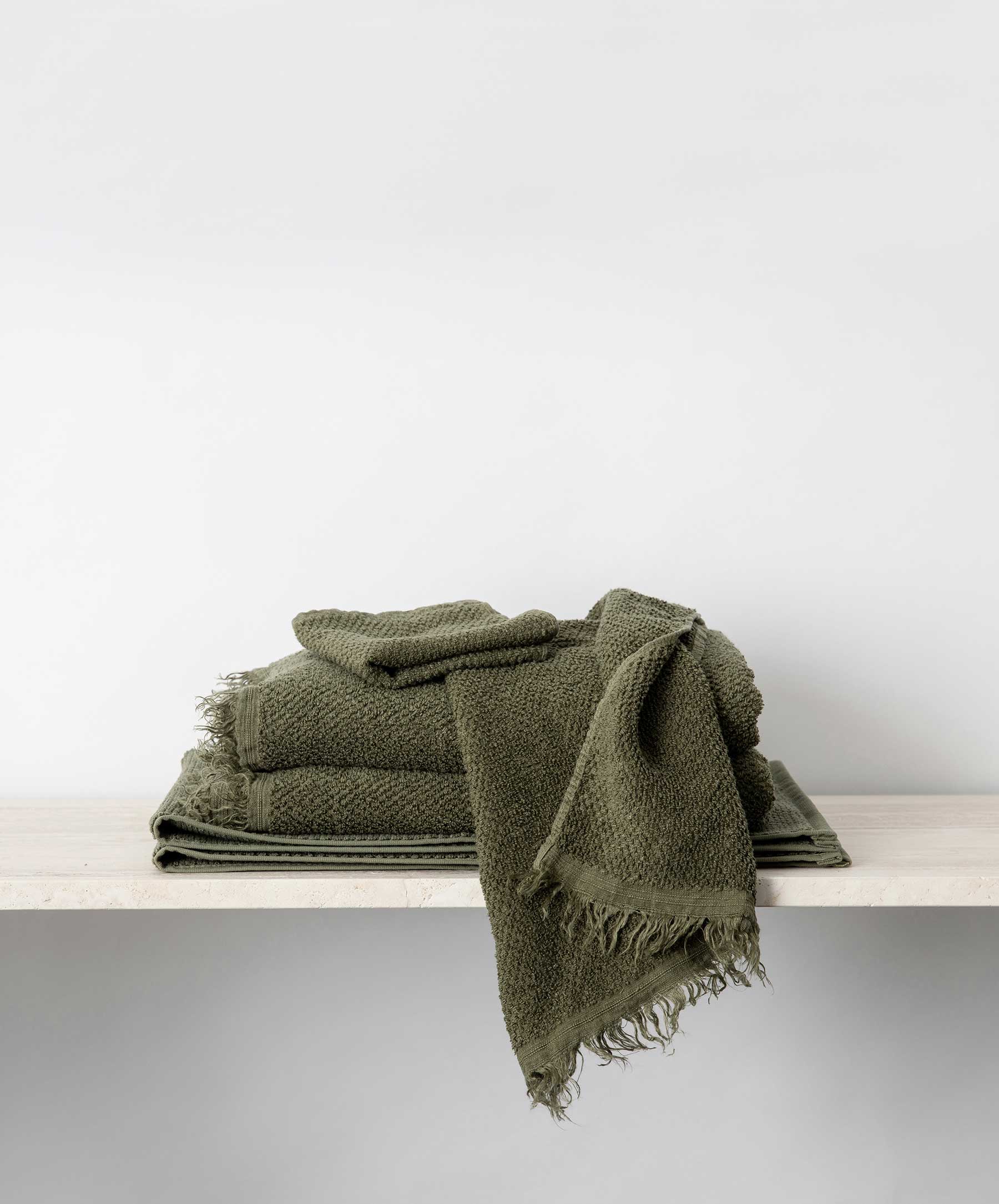 Forest Linen Bathroom Towel Set Collection