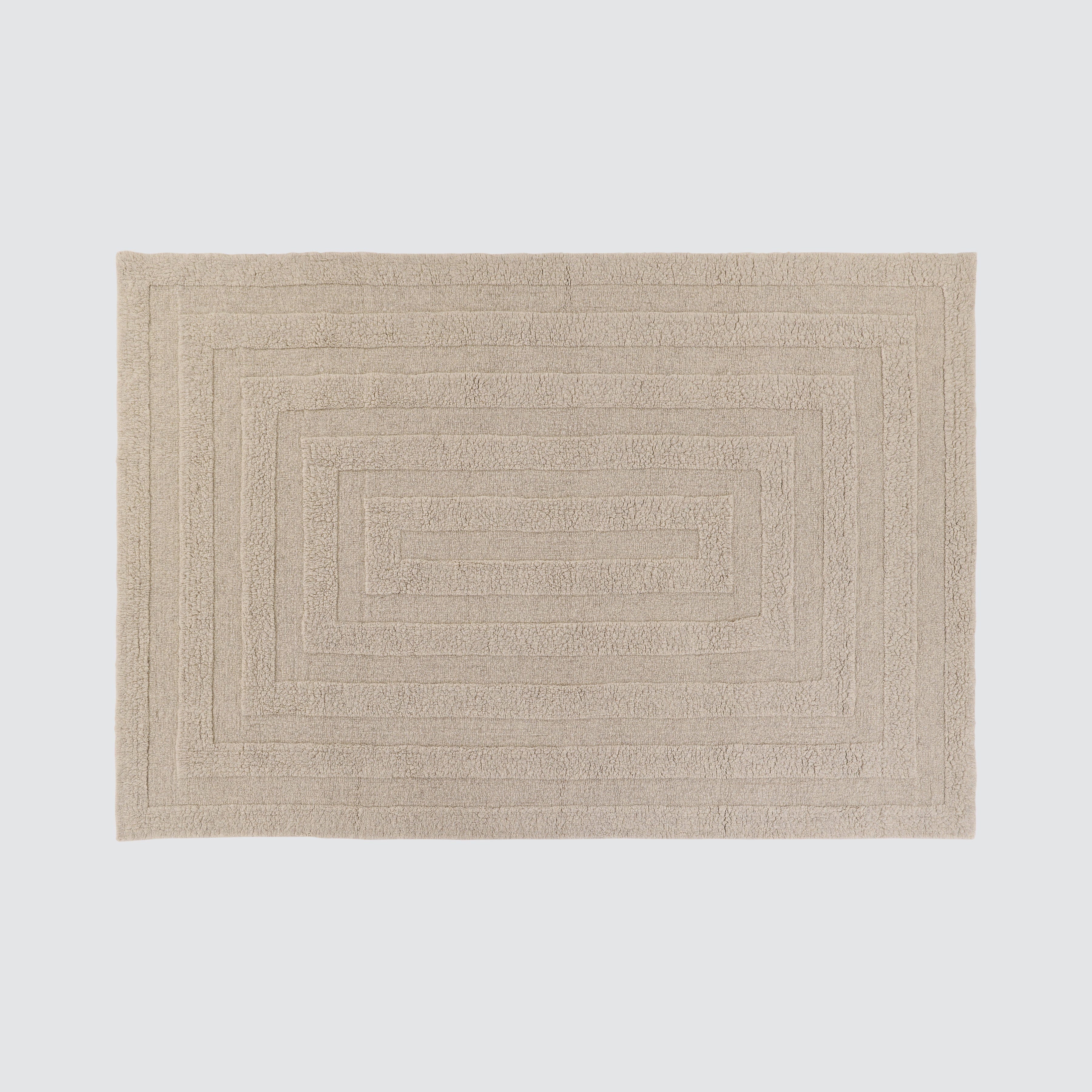 Geometric Woven Area Rug in Ecru - Image 4