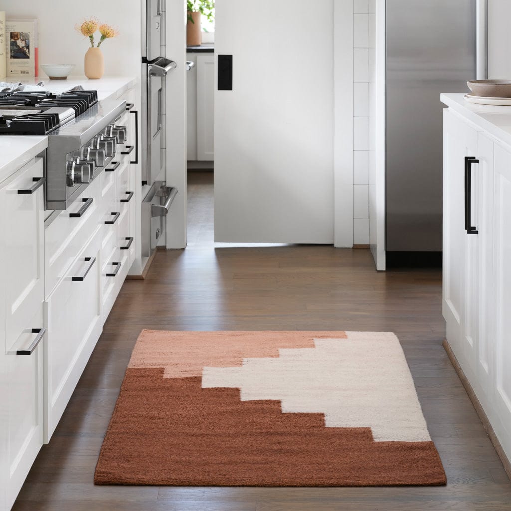 Linear Handwoven Accent Rug in Rose - Image 3