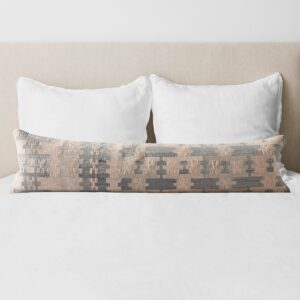 Refined Woven Kilim Lumbar Pillow
