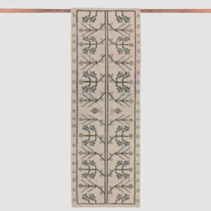 Decorative Hand-Knotted Runner Rug in Blue