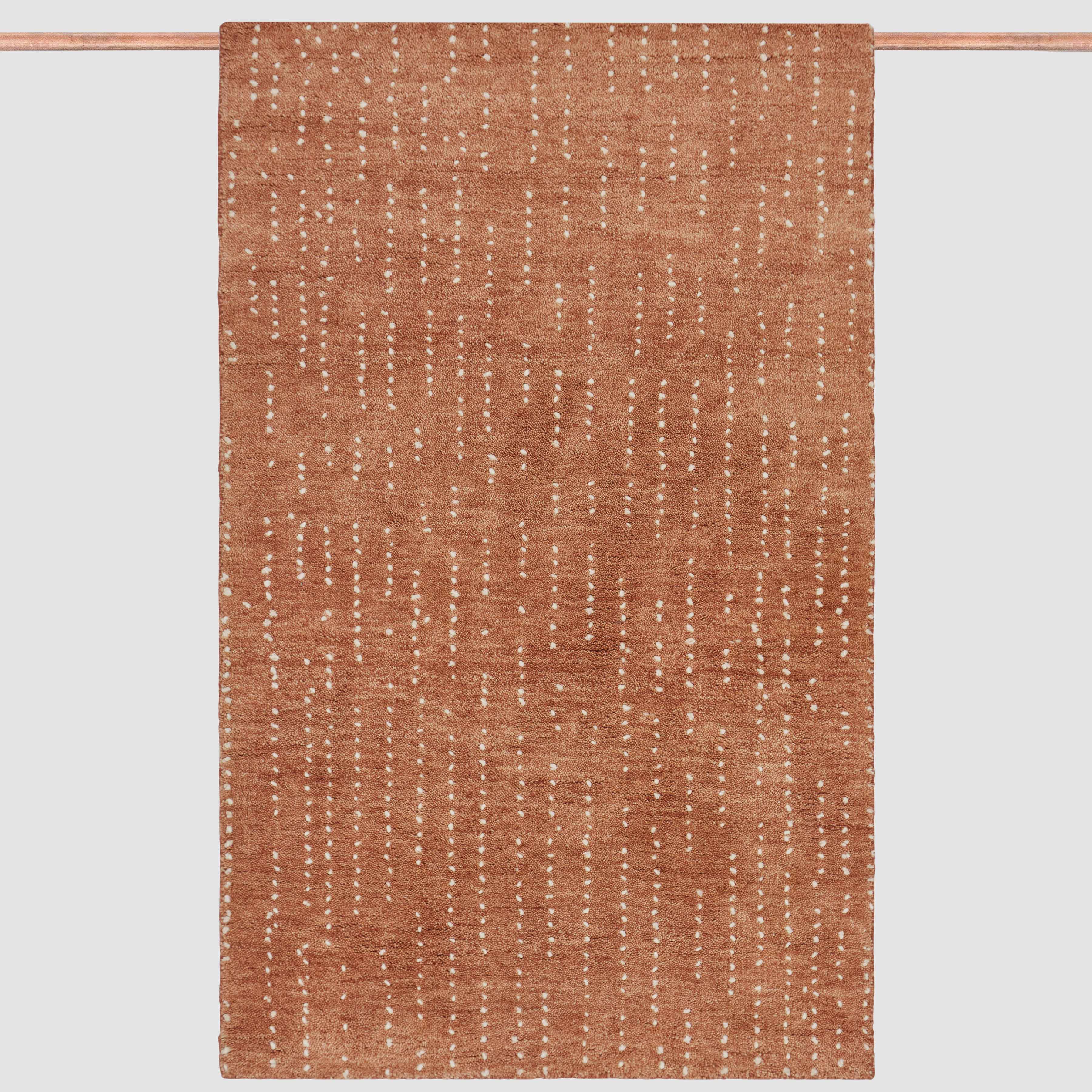 Modern Artisan Hand-Knotted Accent Rug