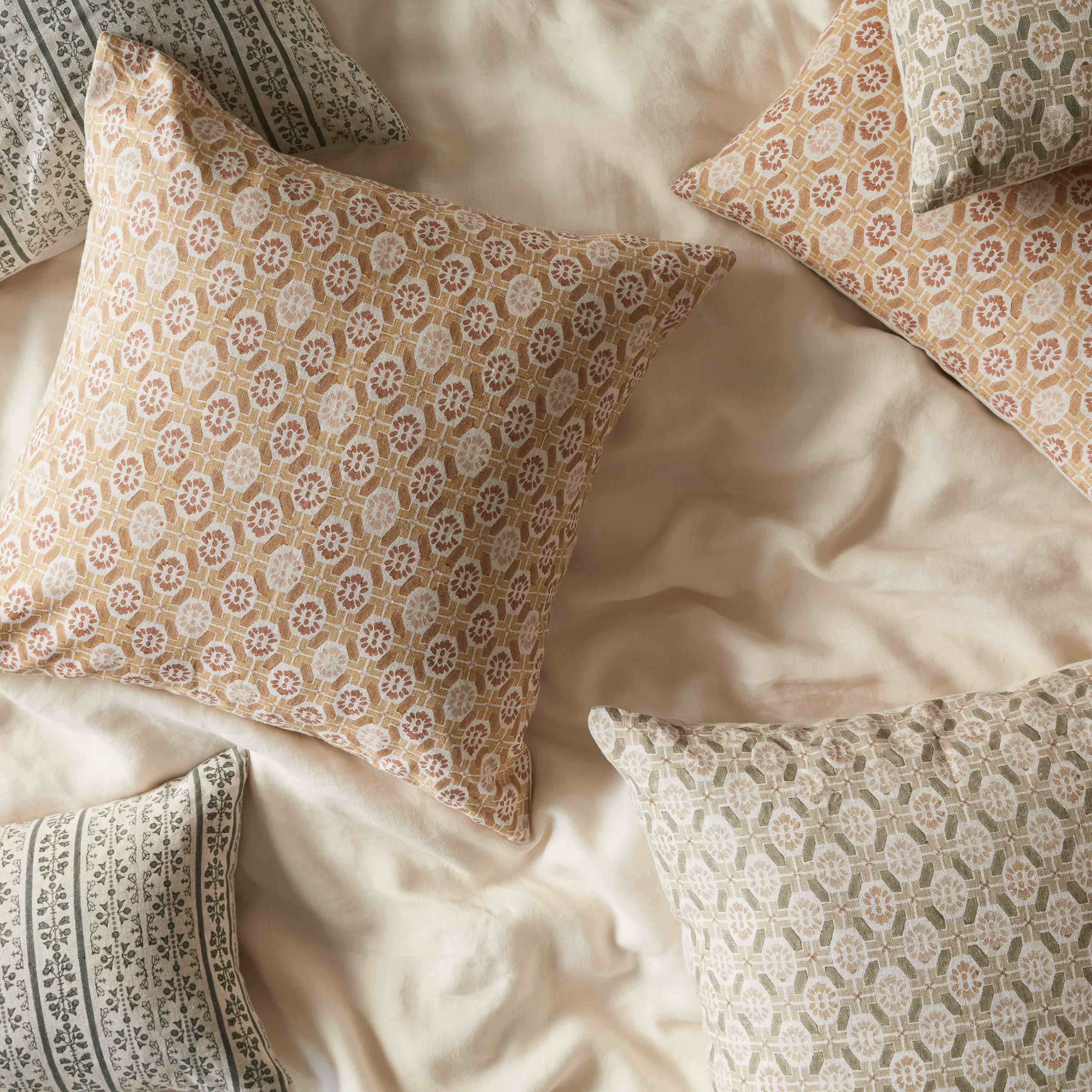 Artisan Block Print Decorative Pillow - Image 3