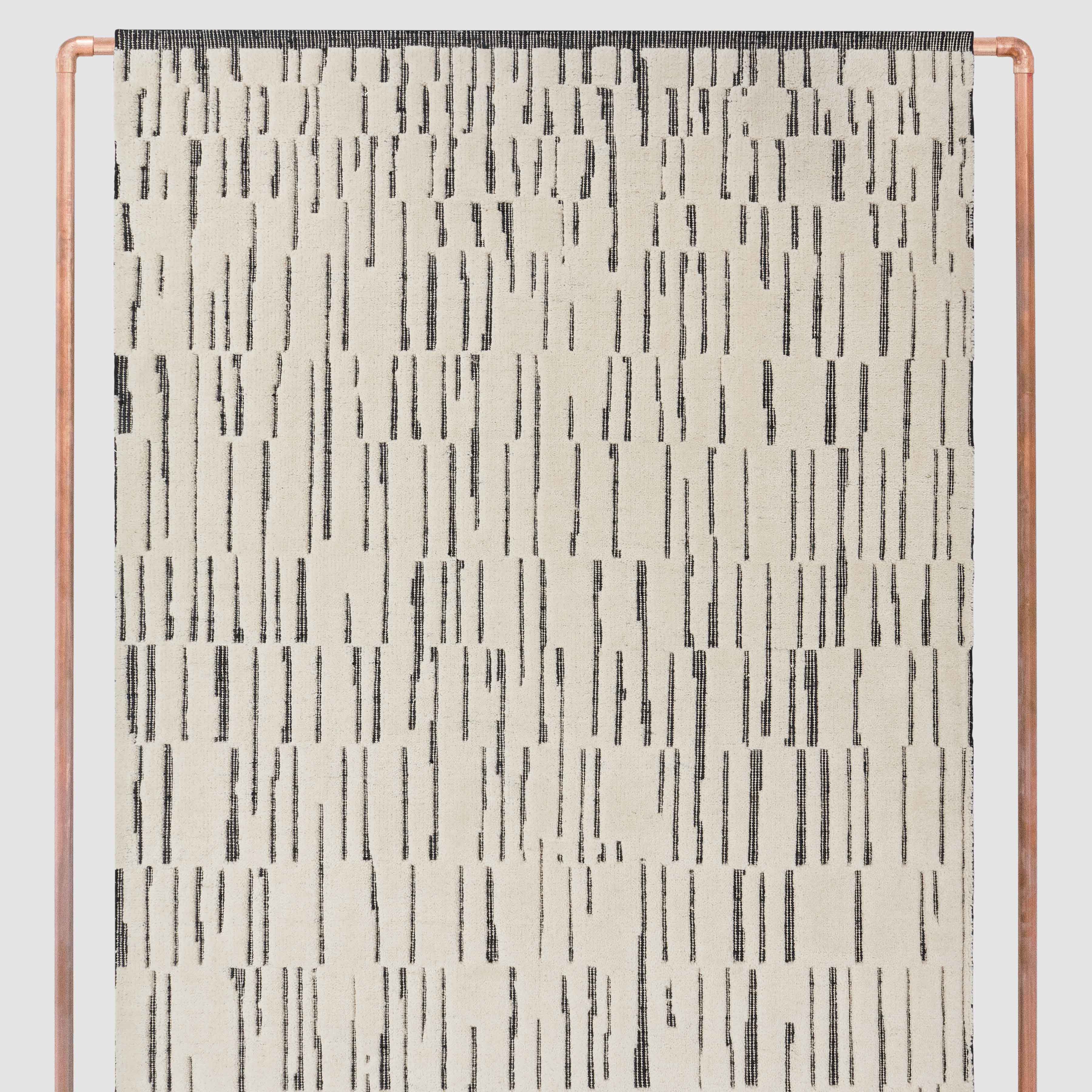 Decorative Hand-Knotted Area Rug in Natural - Image 6
