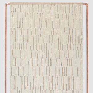 Decorative Hand-Knotted Area Rug in Natural