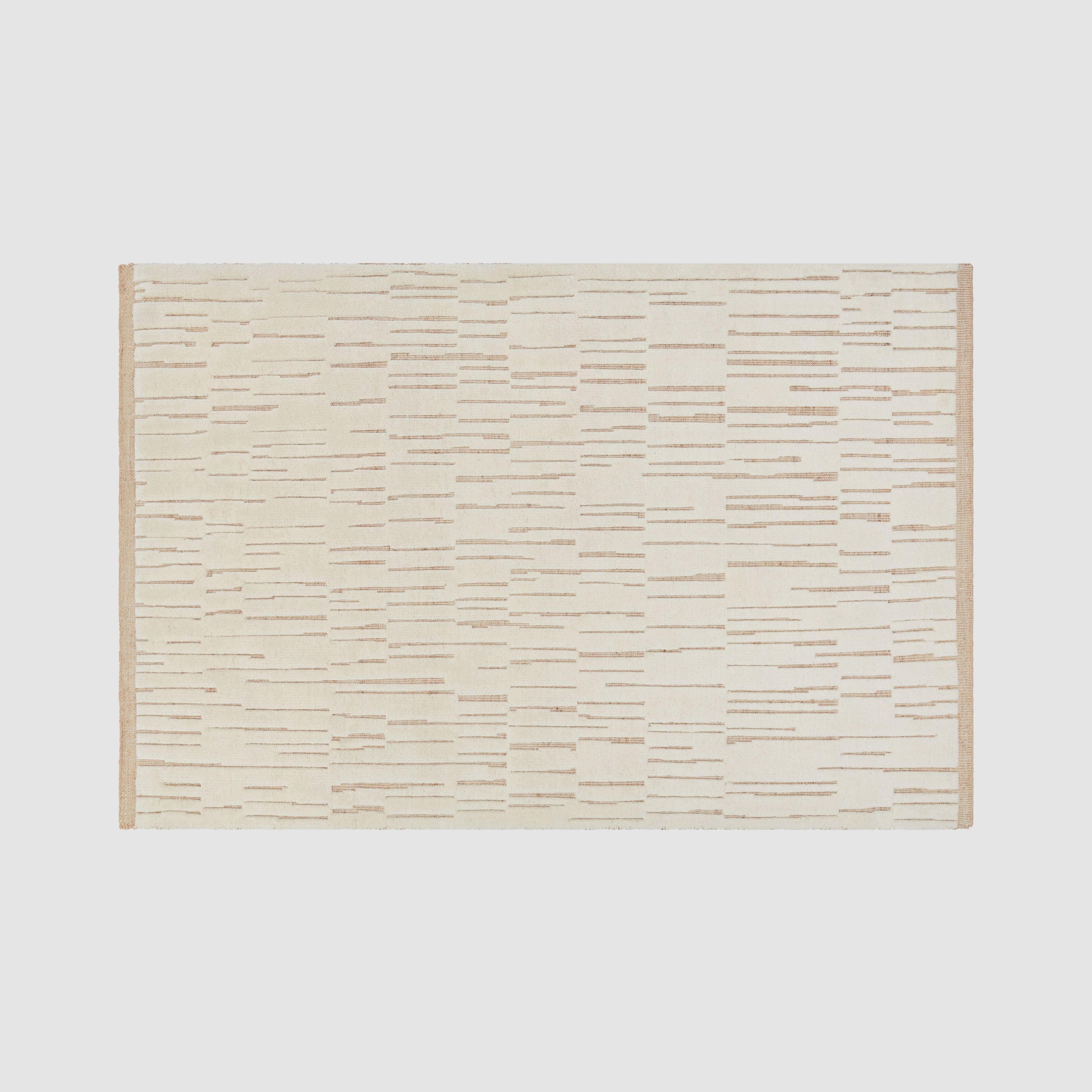 Decorative Hand-Knotted Area Rug in Natural - Image 5