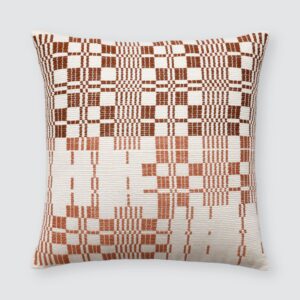Refined Sculptural Woven Decorative Pillow