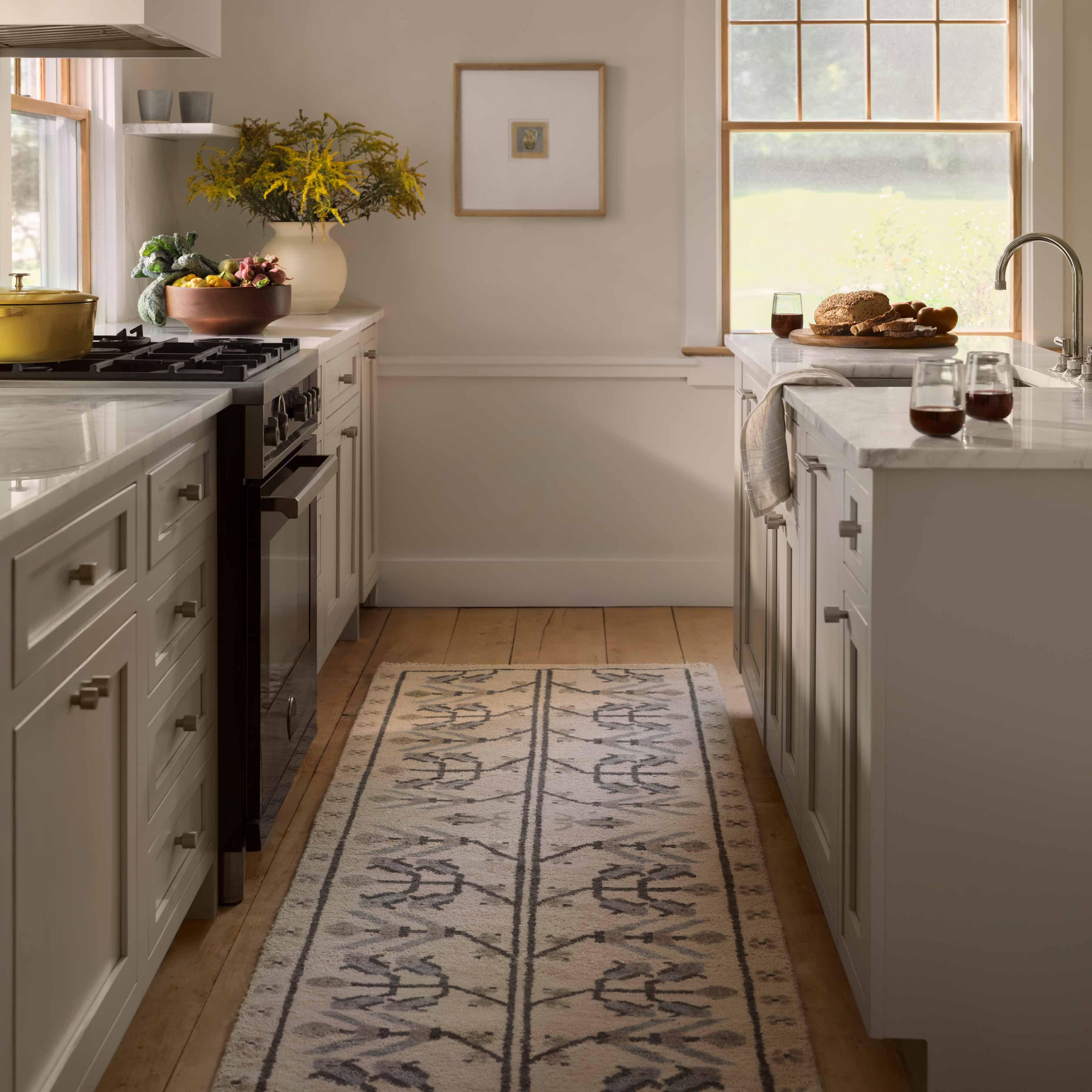 Decorative Hand-Knotted Runner Rug in Blue - Image 7