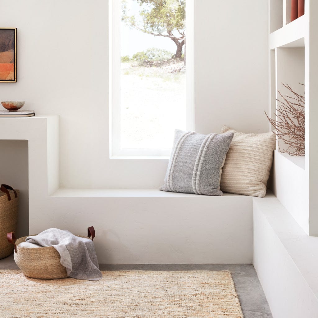 Artisan Woven Decorative Pillow in Grey - Image 17
