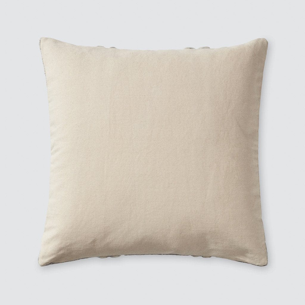 Artisan Woven Decorative Pillow in Grey - Image 4