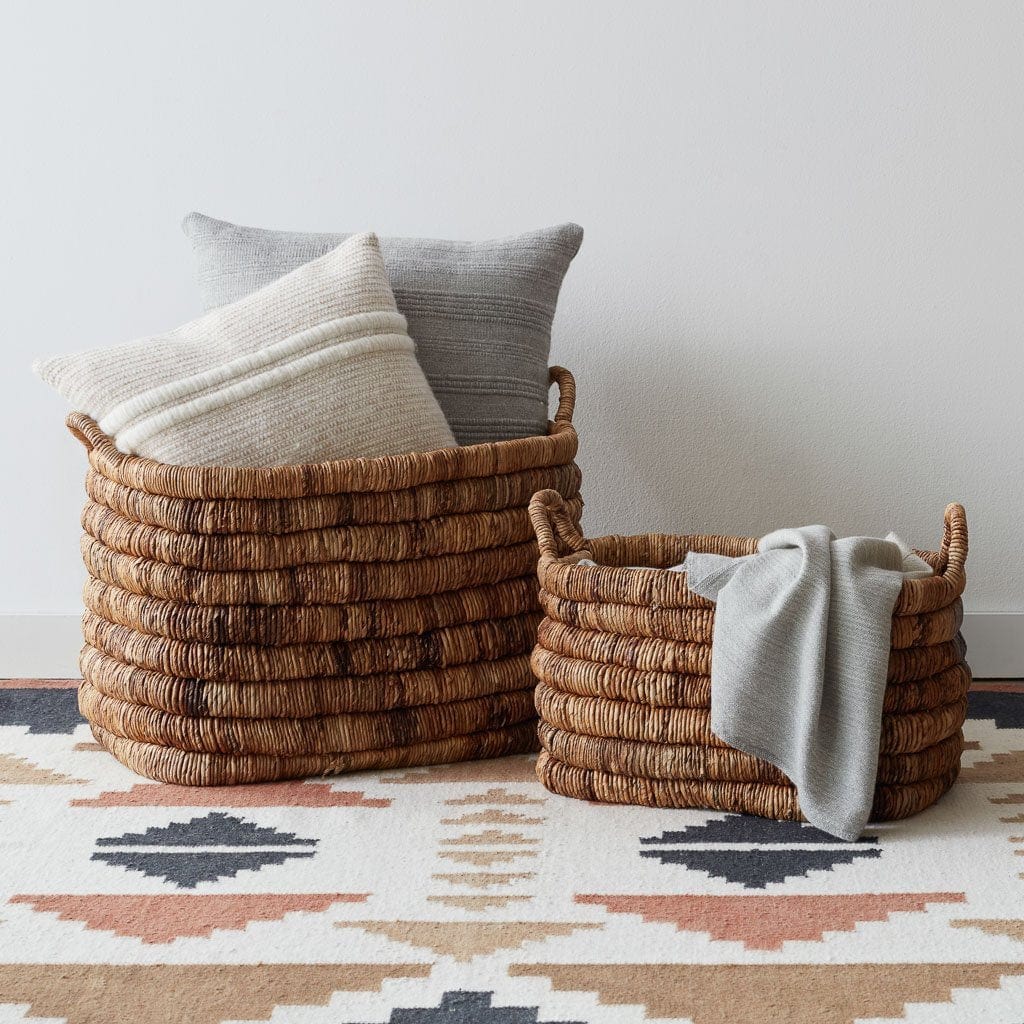 Artisan Woven Decorative Pillow in Grey - Image 7