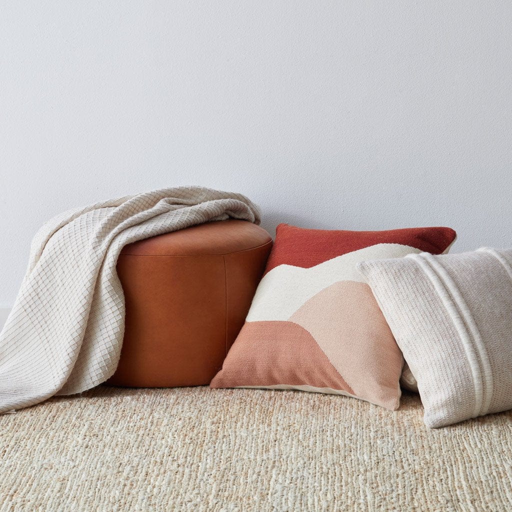 Artisan Woven Decorative Pillow in Grey - Image 5