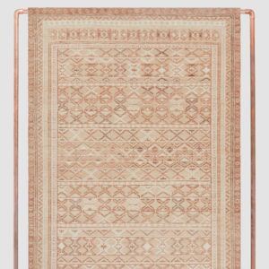 Relaxed Hand-Knotted Area Rug in Clay