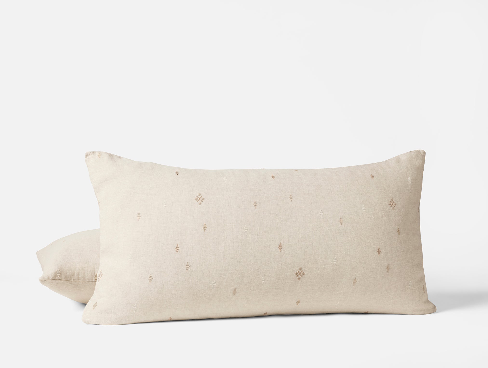 Natural Embroidered Linen Pillow Sham for Everyday Comfort - Image 4