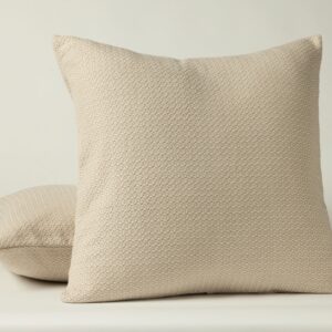 Undyed Oyster Honeycomb Organic Pillow Sham