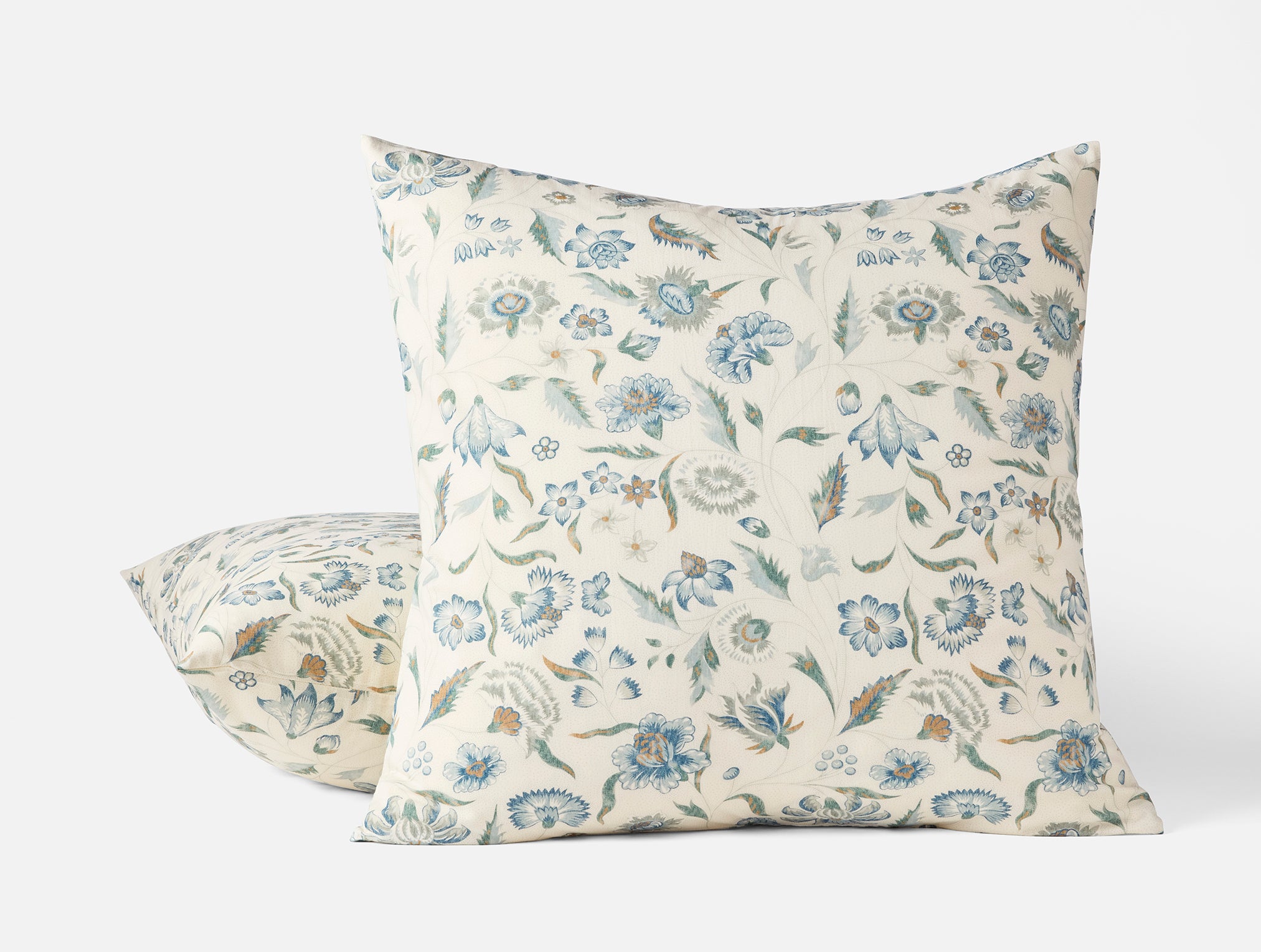 Cerulean Viola Organic Printed Pillow Sham
