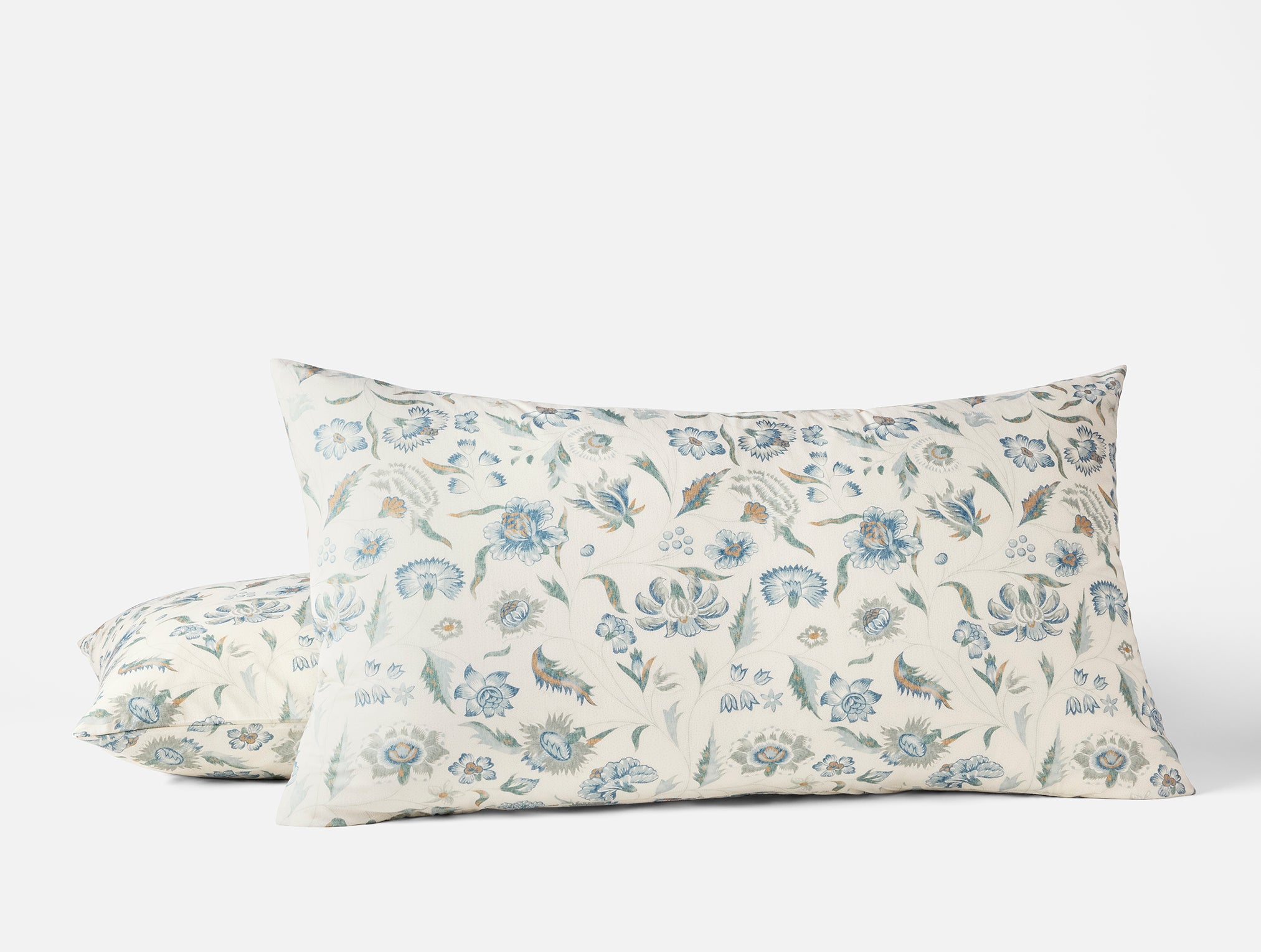 Cerulean Viola Organic Printed Pillow Sham - Image 4