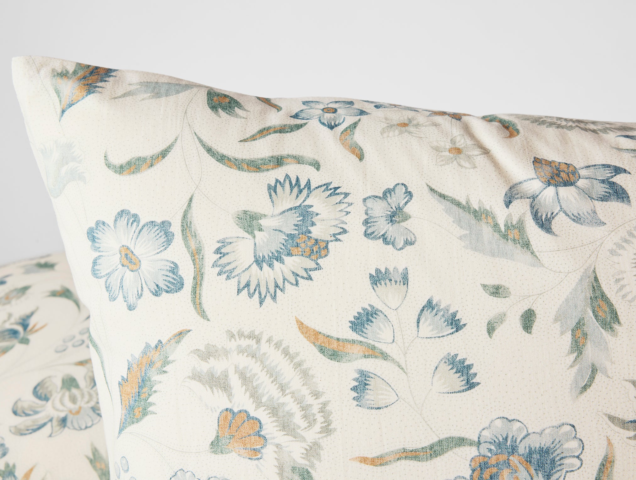 Cerulean Viola Organic Printed Pillow Sham - Image 7