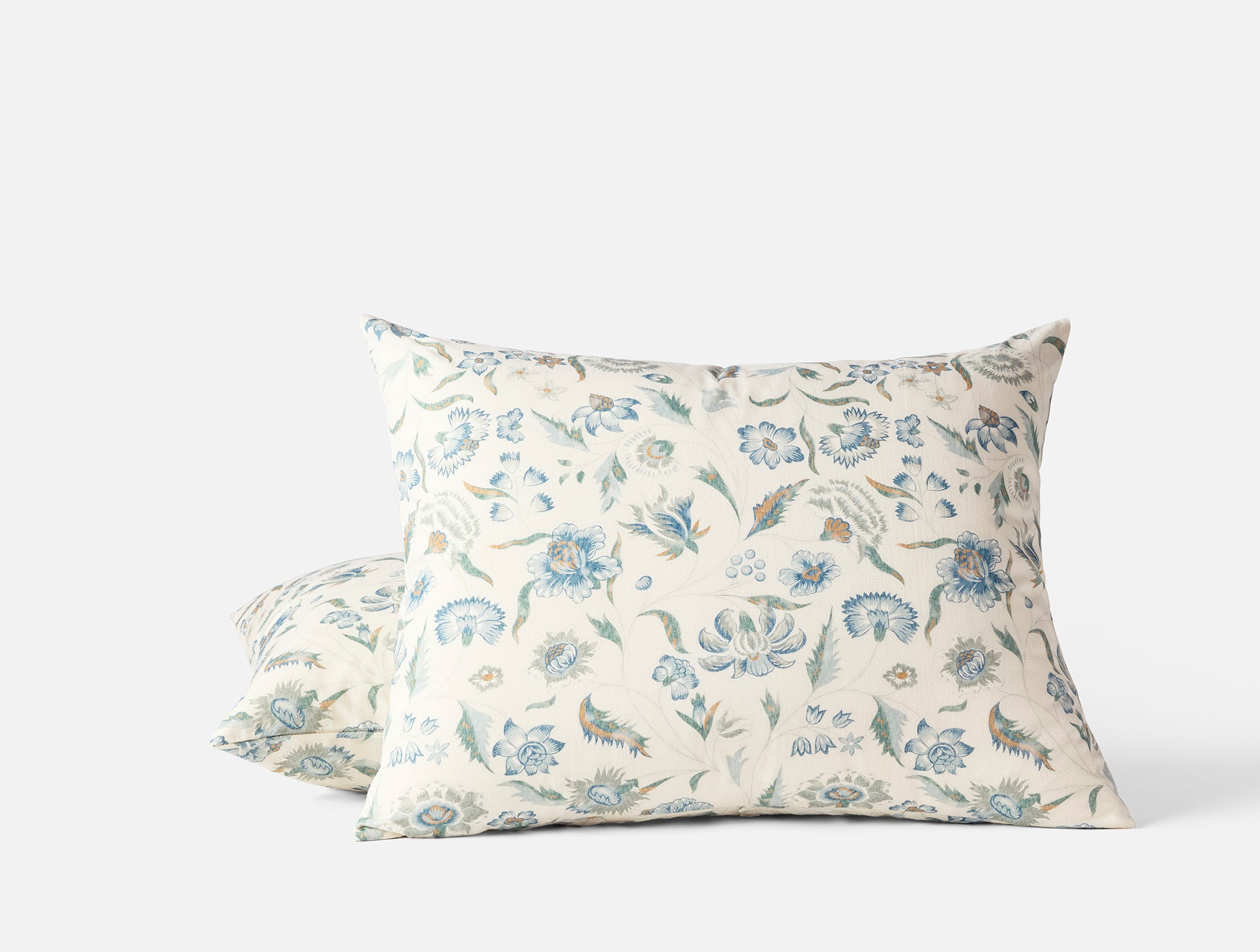 Cerulean Viola Organic Printed Pillow Sham - Image 3