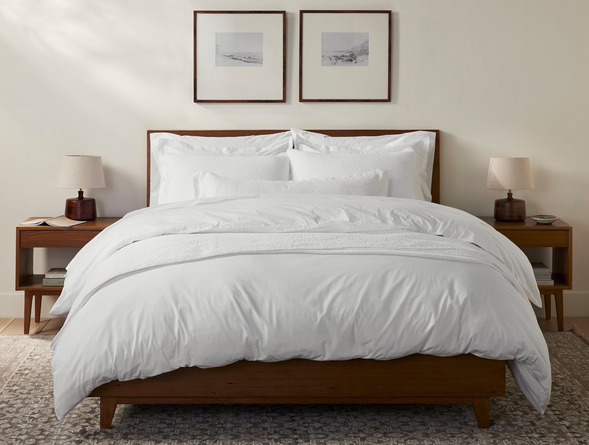 Alpine White Heirloom Organic Sateen Pillow Sham - Image 5