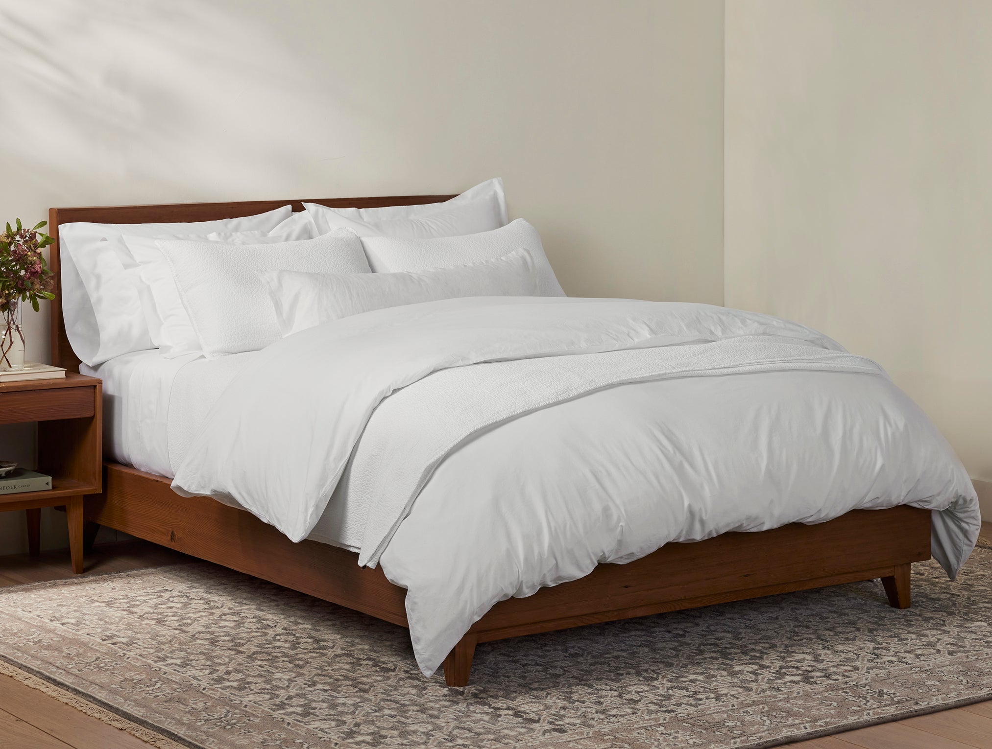 Alpine White Heirloom Organic Sateen Pillow Sham - Image 3