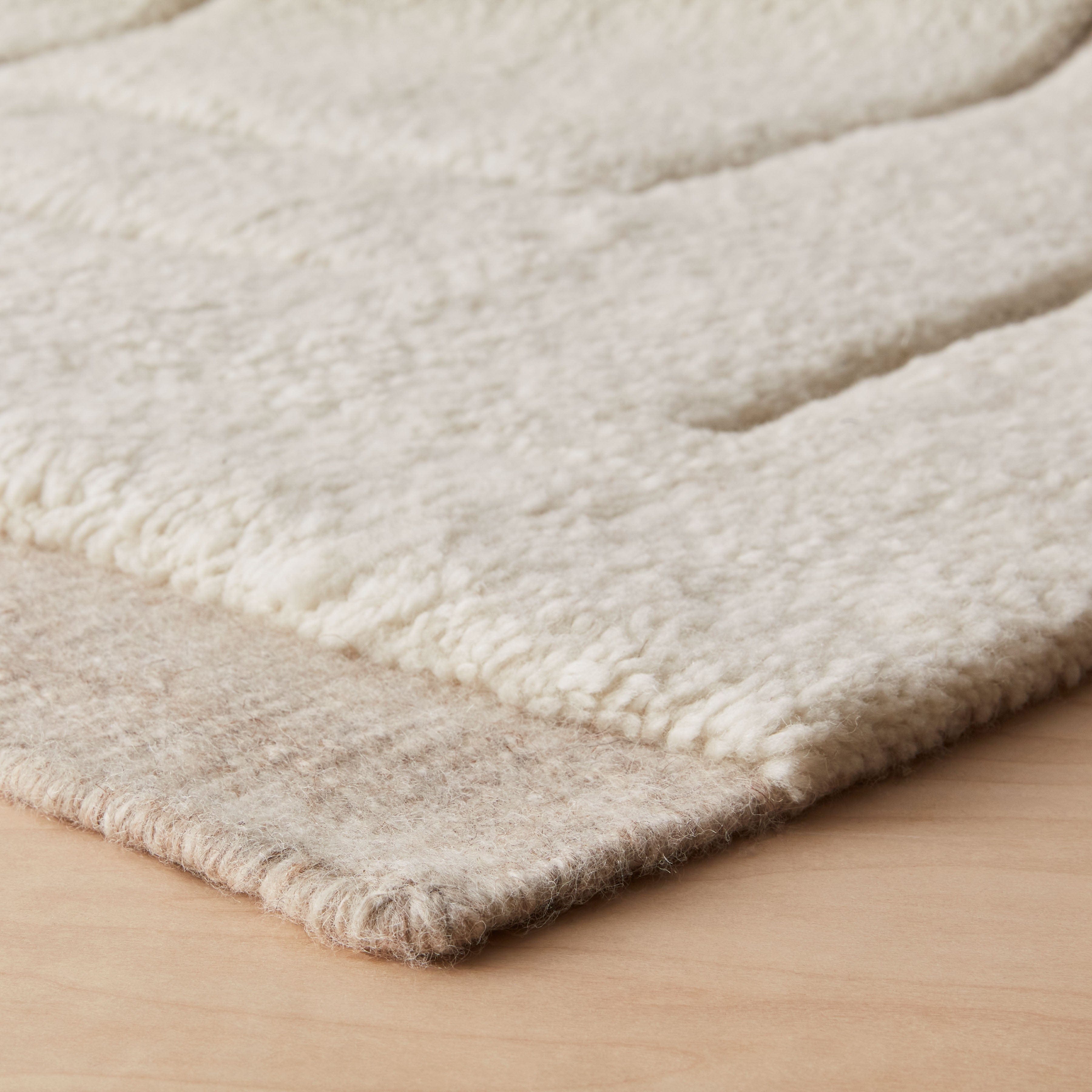 Soft Hand-Knotted Area Rug in Sand - Image 5
