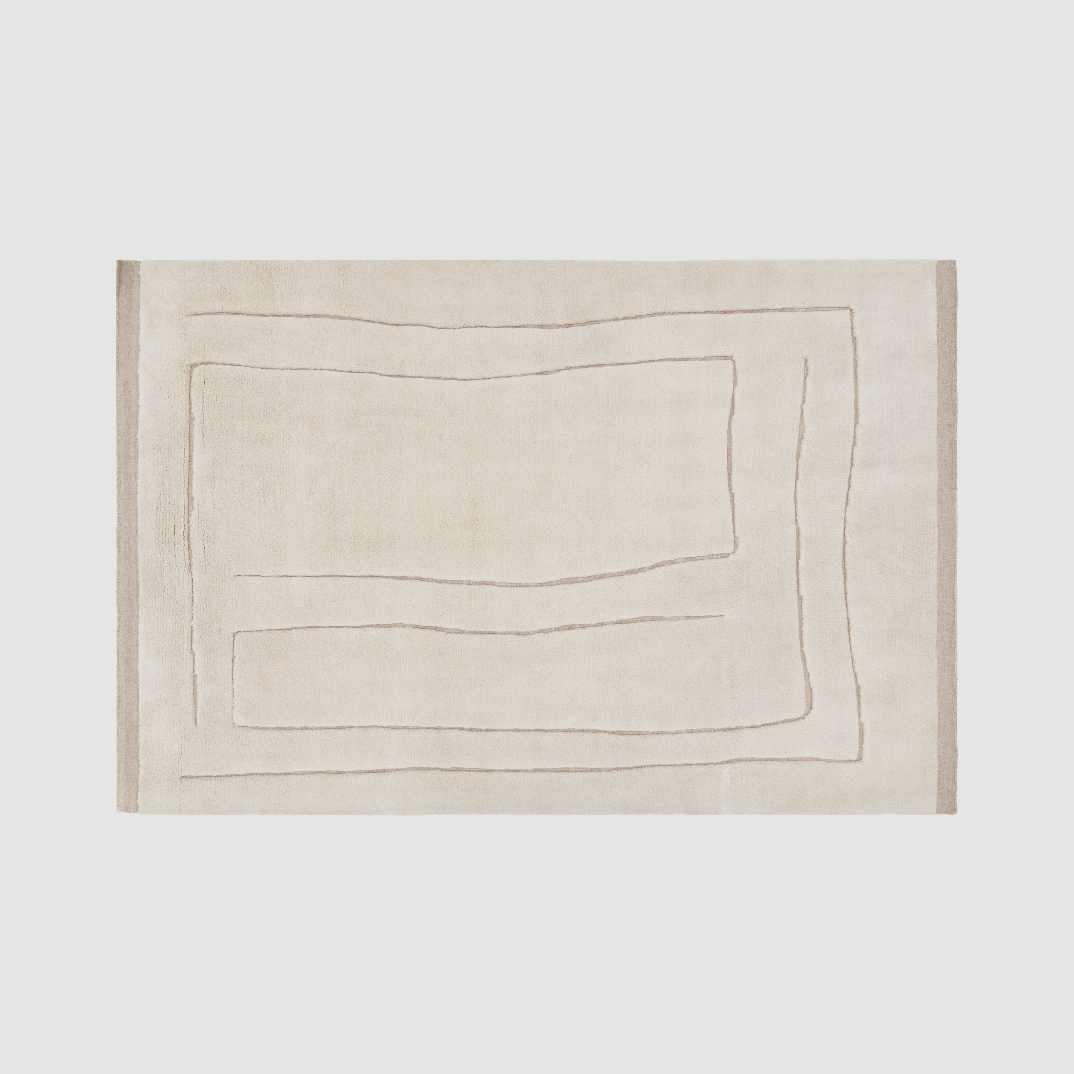 Soft Hand-Knotted Area Rug in Sand - Image 6