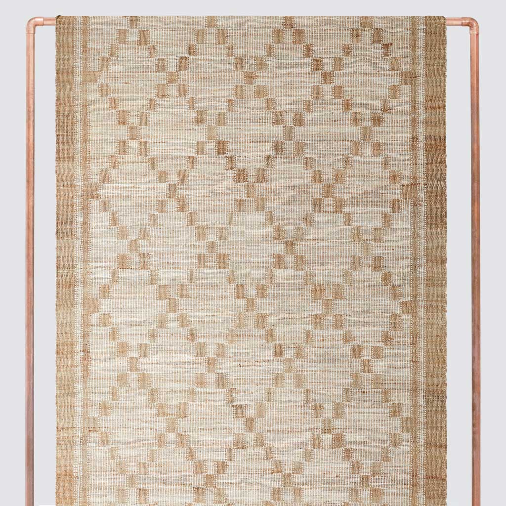 Geometric Handwoven Jute Area Rug