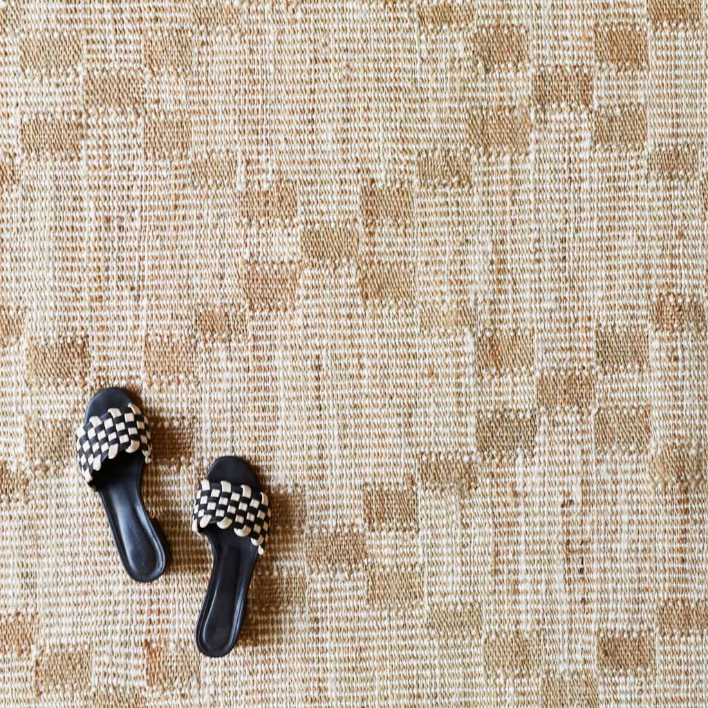 Geometric Handwoven Jute Area Rug - Image 3