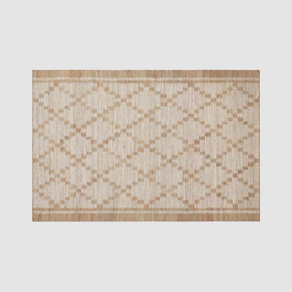 Geometric Handwoven Jute Area Rug - Image 5