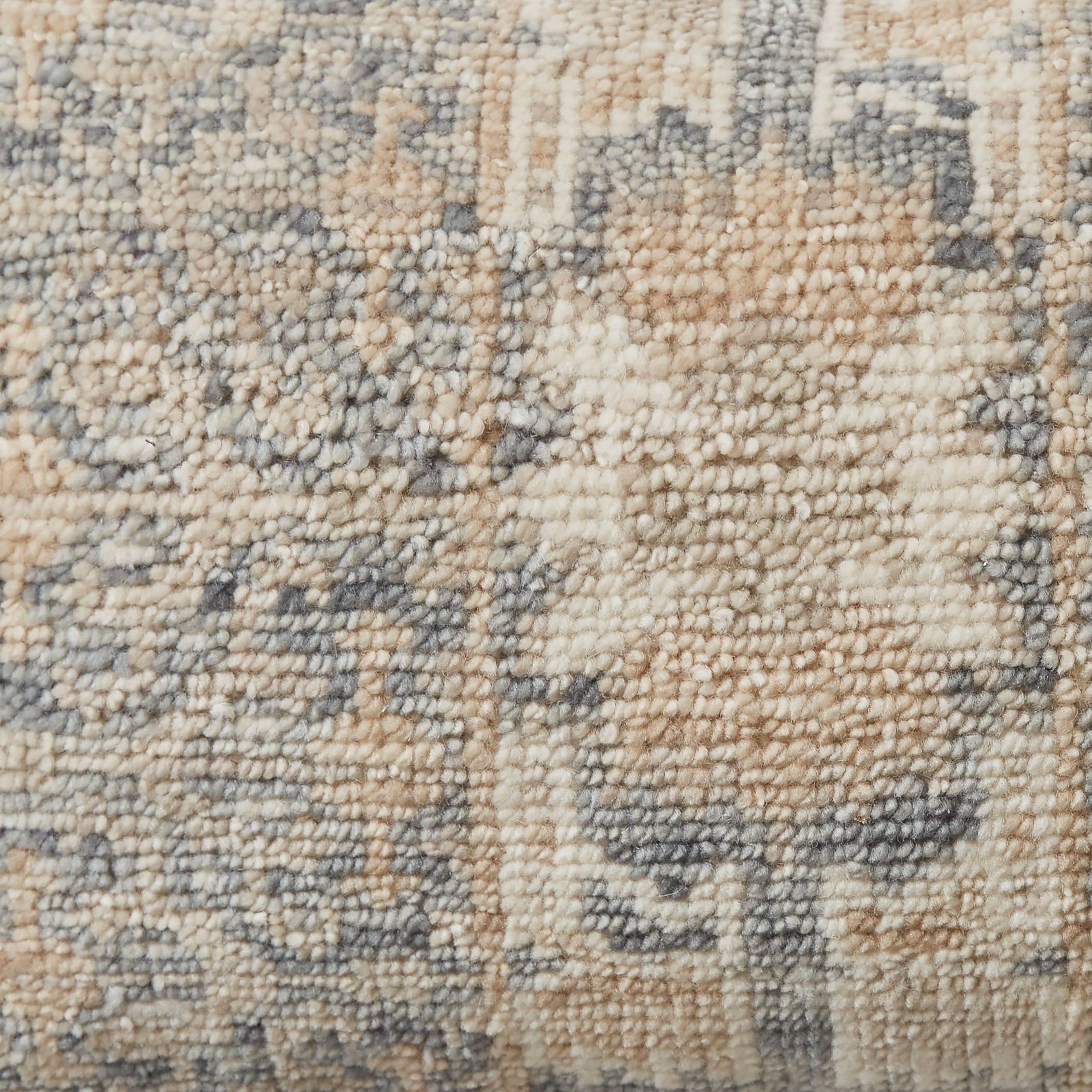 Refined Sculptural Hand-Knotted Lumbar Pillow - Image 3