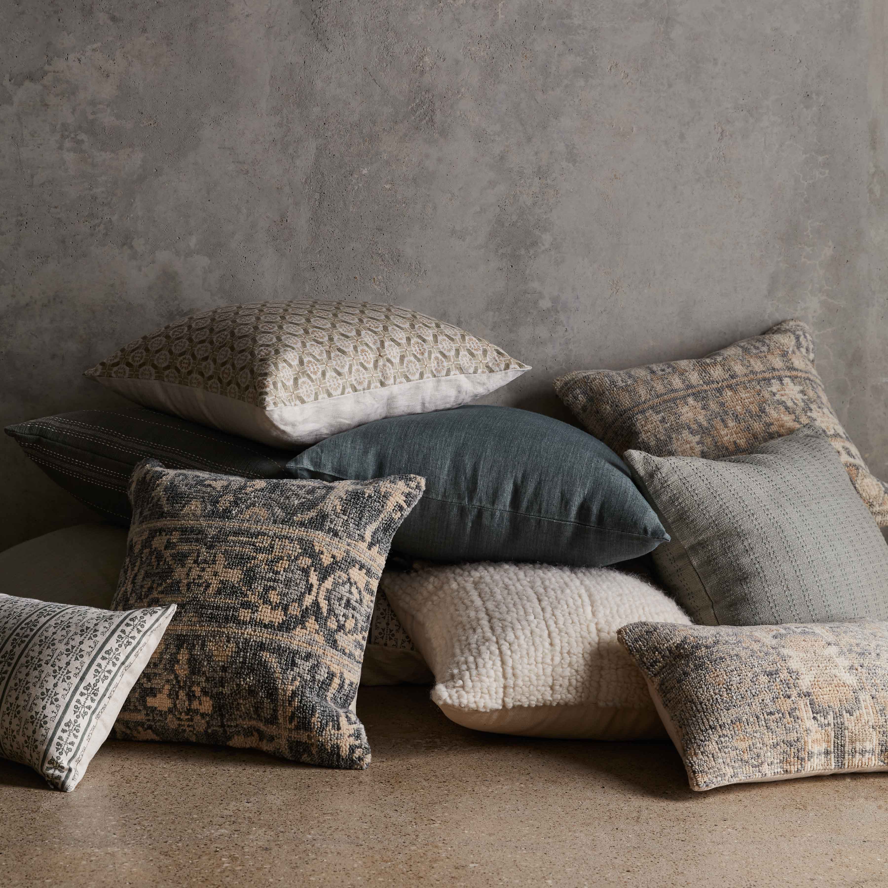 Refined Sculptural Hand-Knotted Lumbar Pillow - Image 7