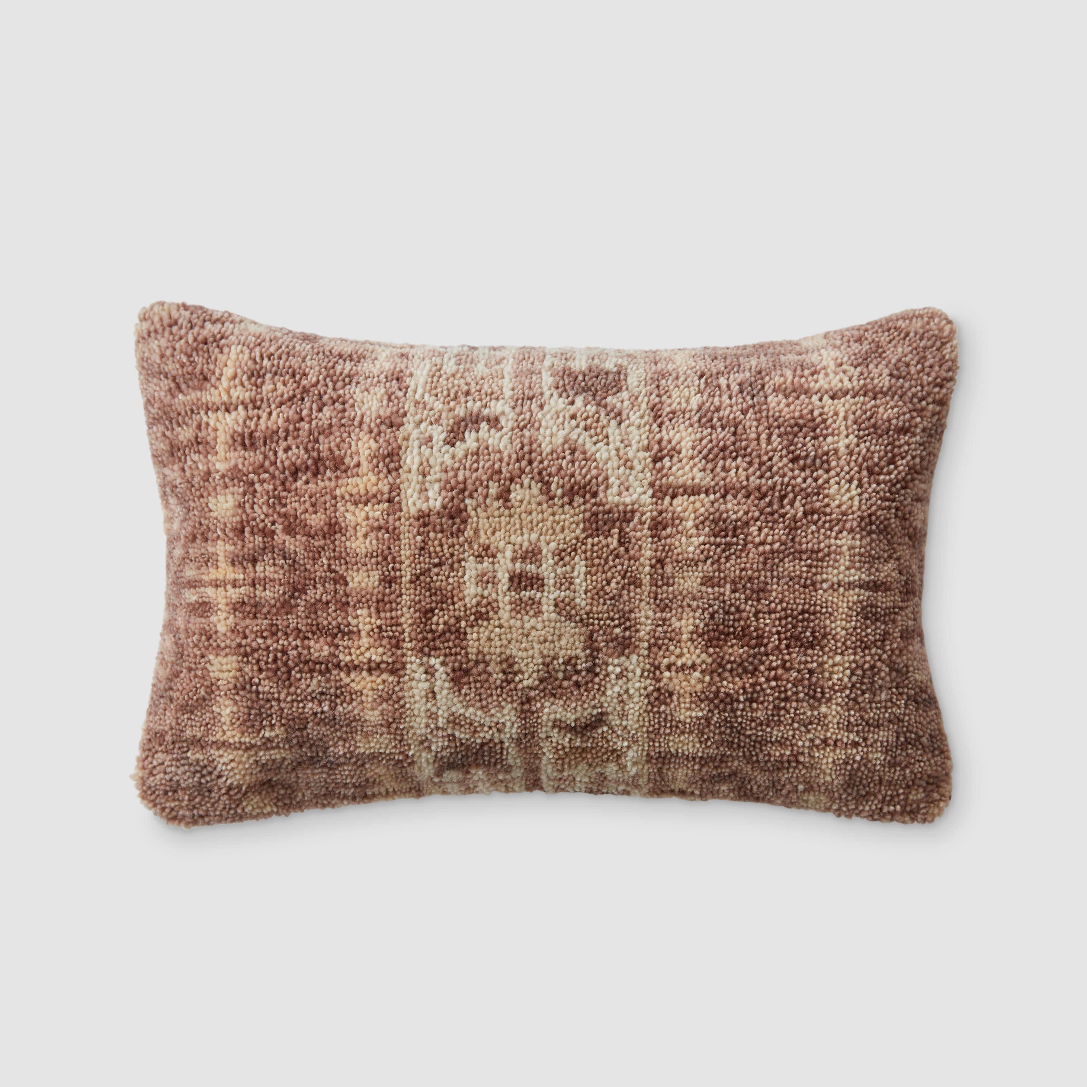 Refined Sculptural Hand-Knotted Lumbar Pillow - Image 8