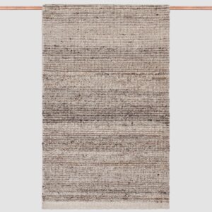Decorative Handwoven Accent Rug in Mushroom
