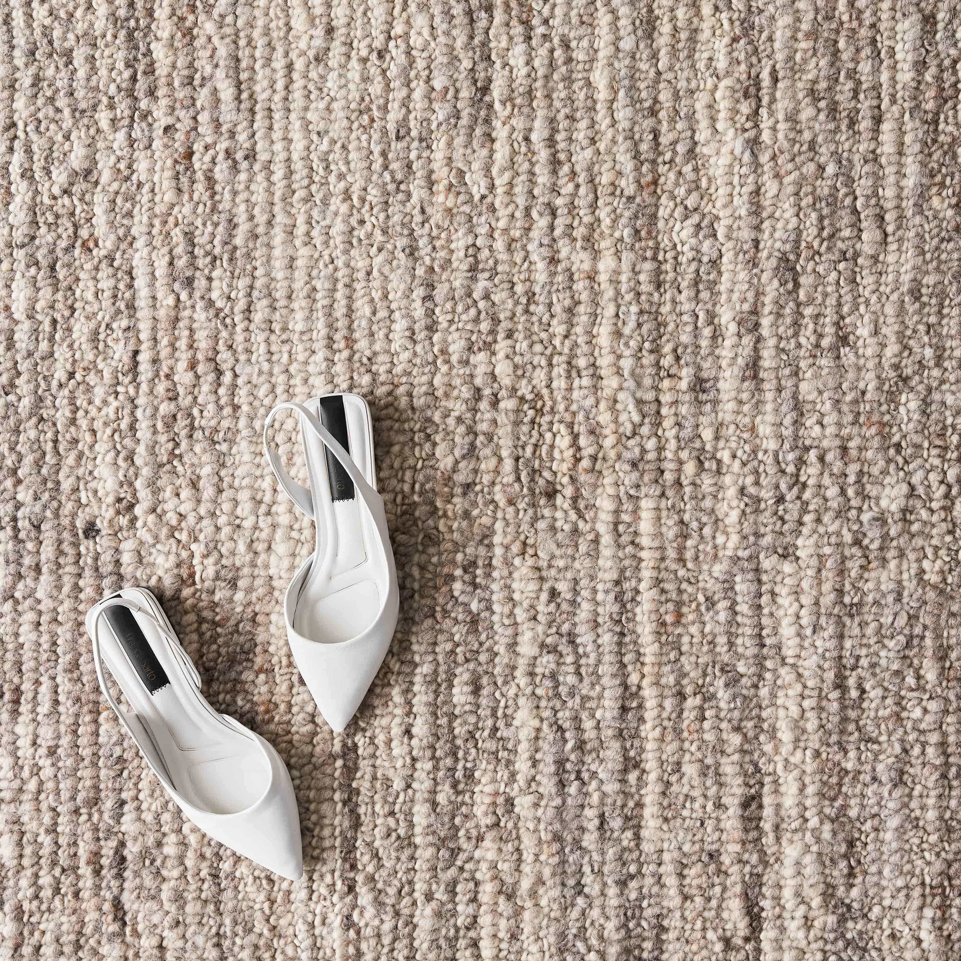Decorative Handwoven Accent Rug in Mushroom - Image 2