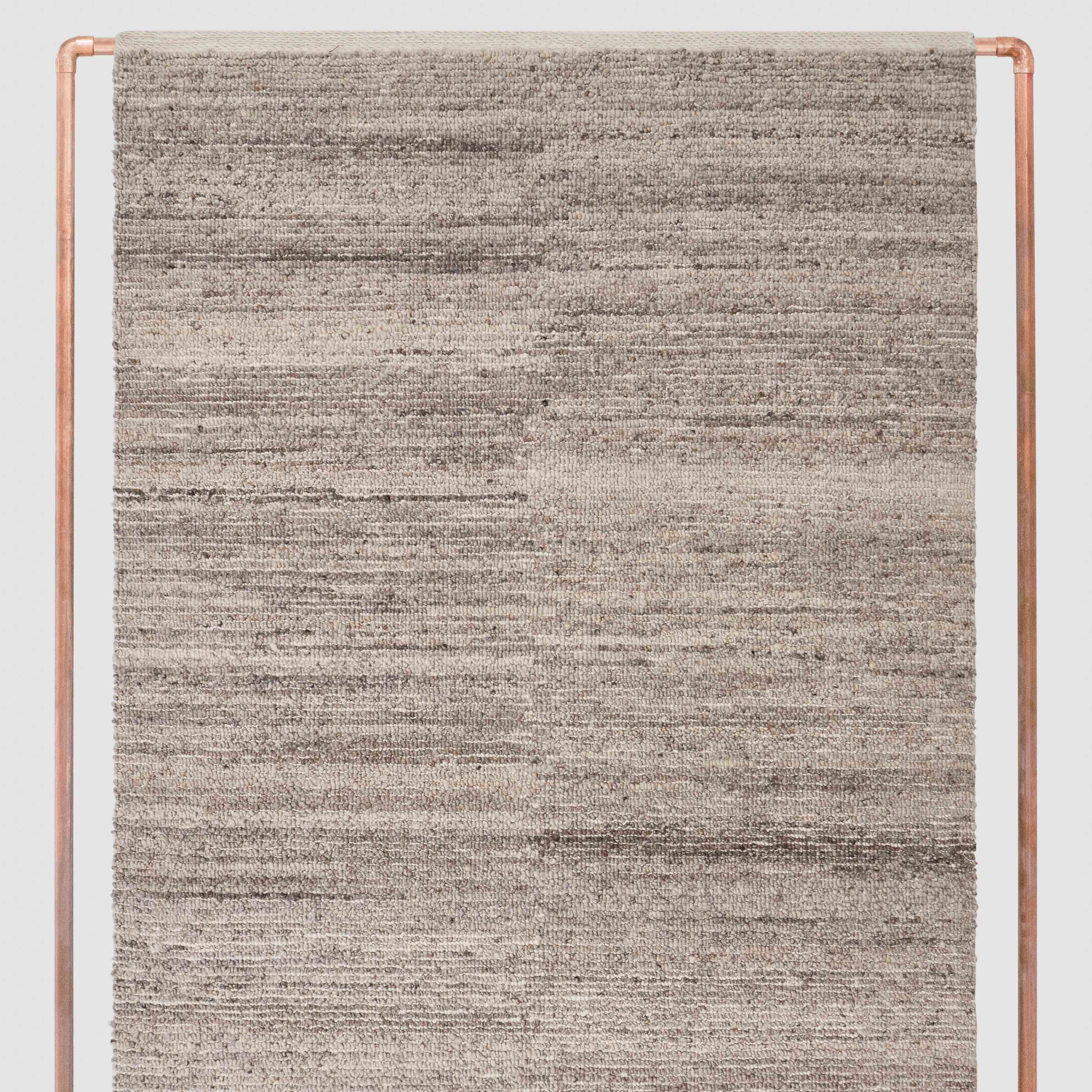 Textured Handwoven Area Rug in Mushroom