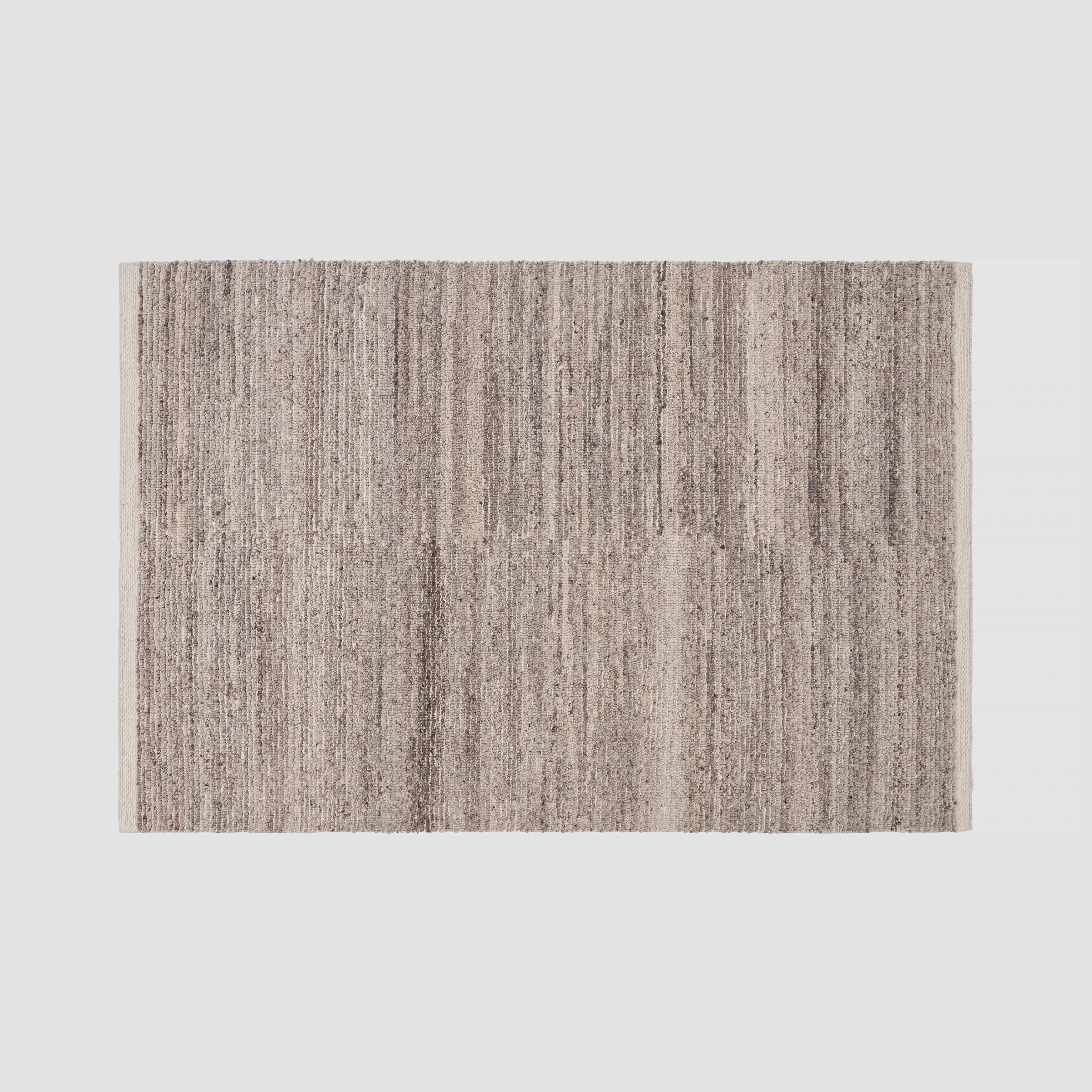 Textured Handwoven Area Rug in Mushroom - Image 4