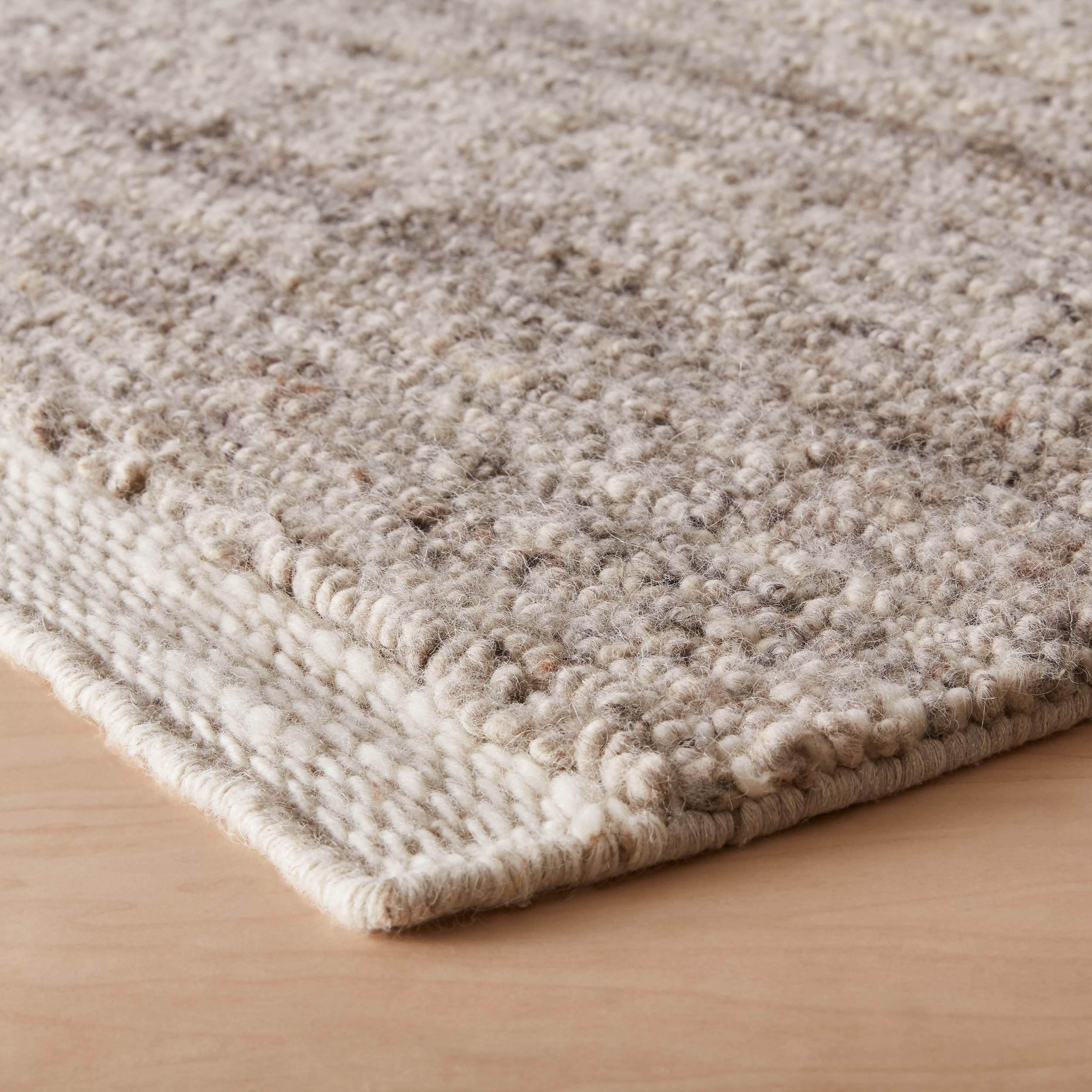 Textured Handwoven Area Rug in Mushroom - Image 5