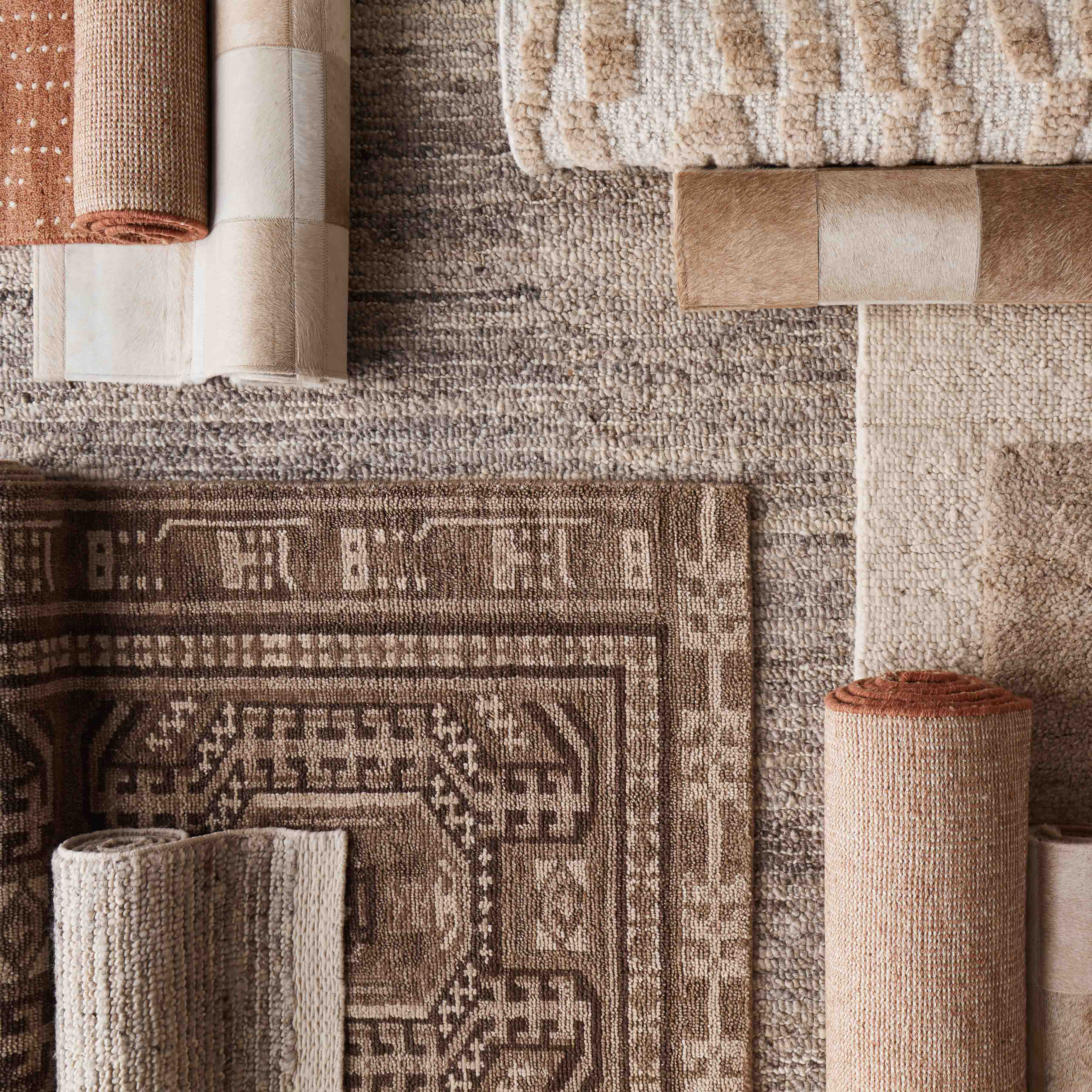 Textured Handwoven Area Rug in Mushroom - Image 7