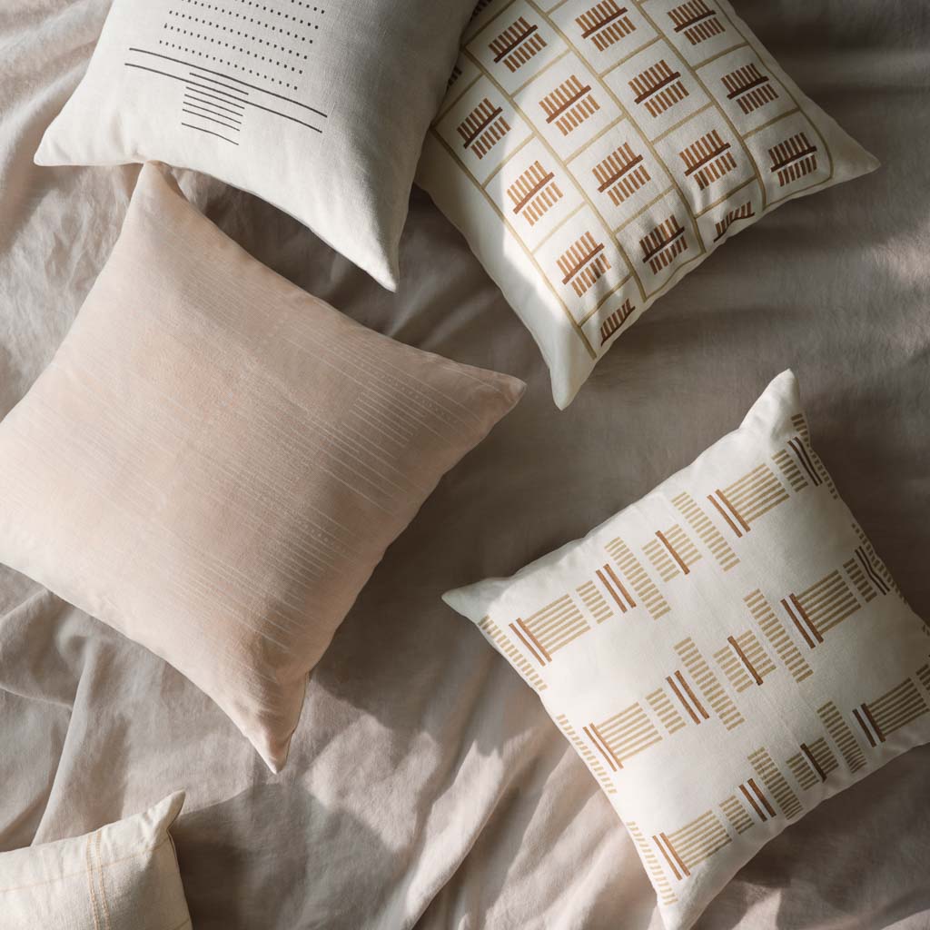 Contemporary Coastal Woven Decorative Pillow - Image 2