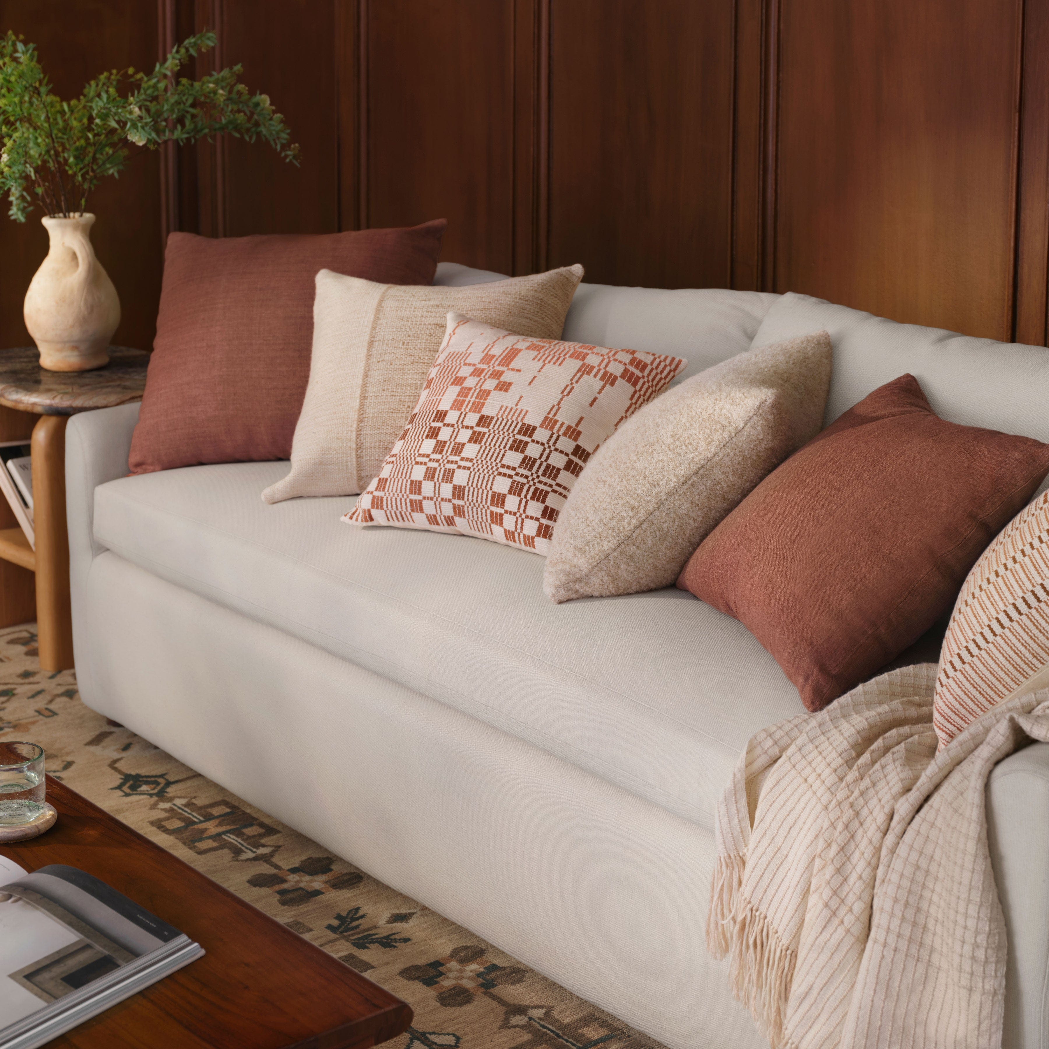 Refined Tonal Linen Decorative Pillow - Image 46