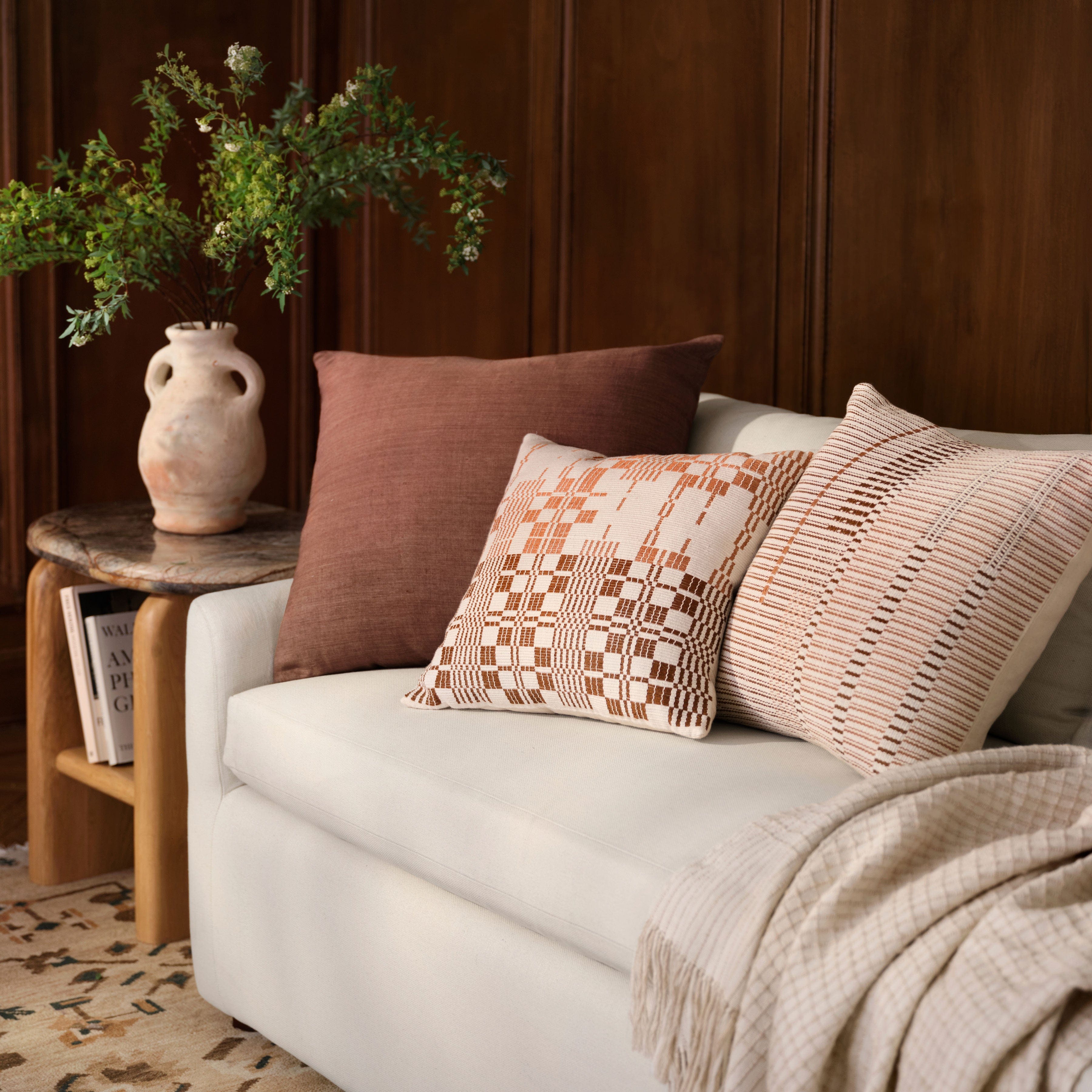 Refined Tonal Linen Decorative Pillow - Image 5