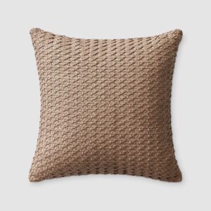 Linear Textured Woven Decorative Pillow