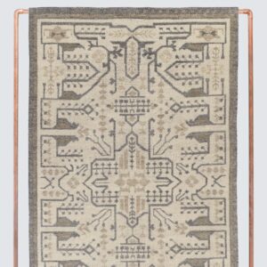 Relaxed Hand-Knotted Area Rug in Blue