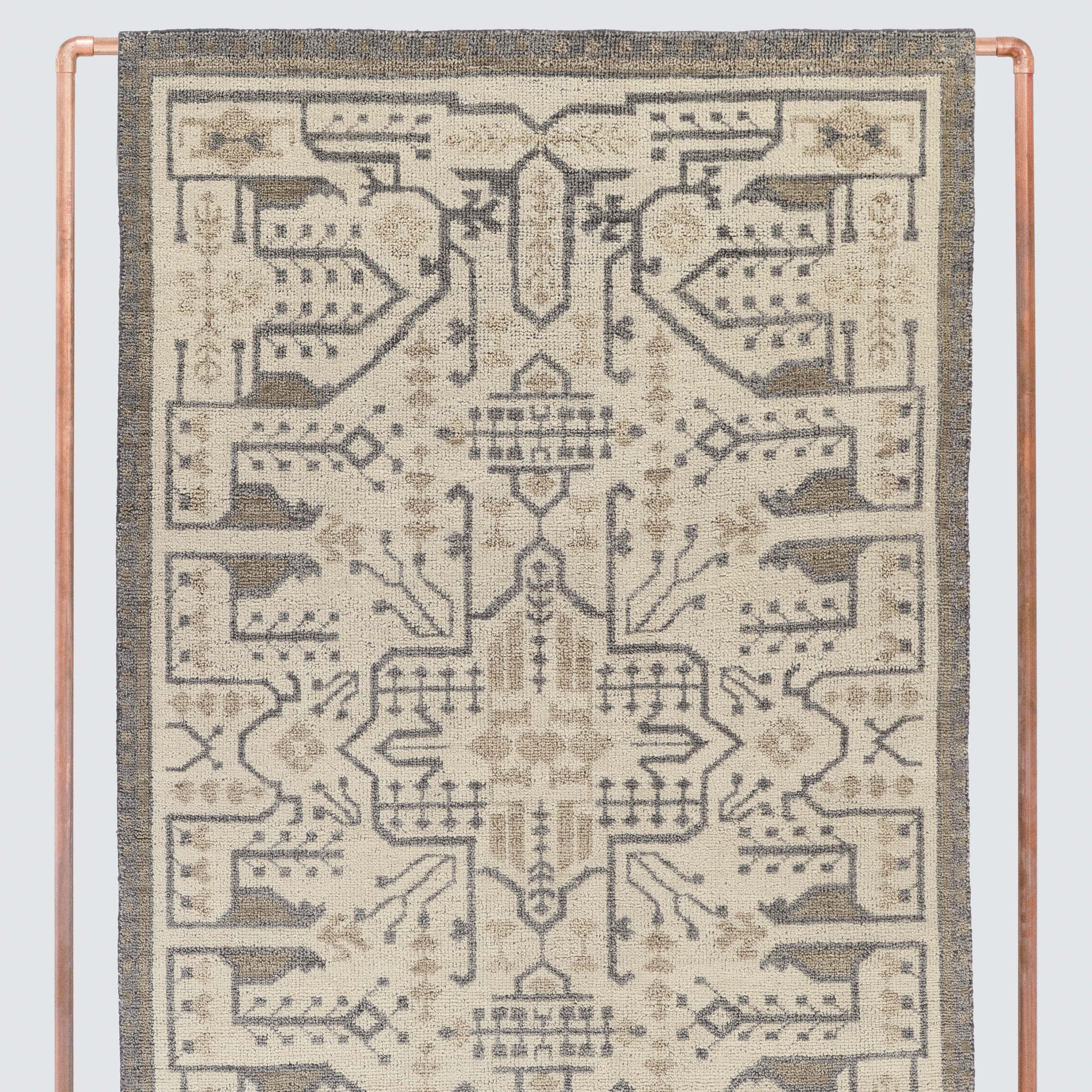 Relaxed Hand-Knotted Area Rug in Blue