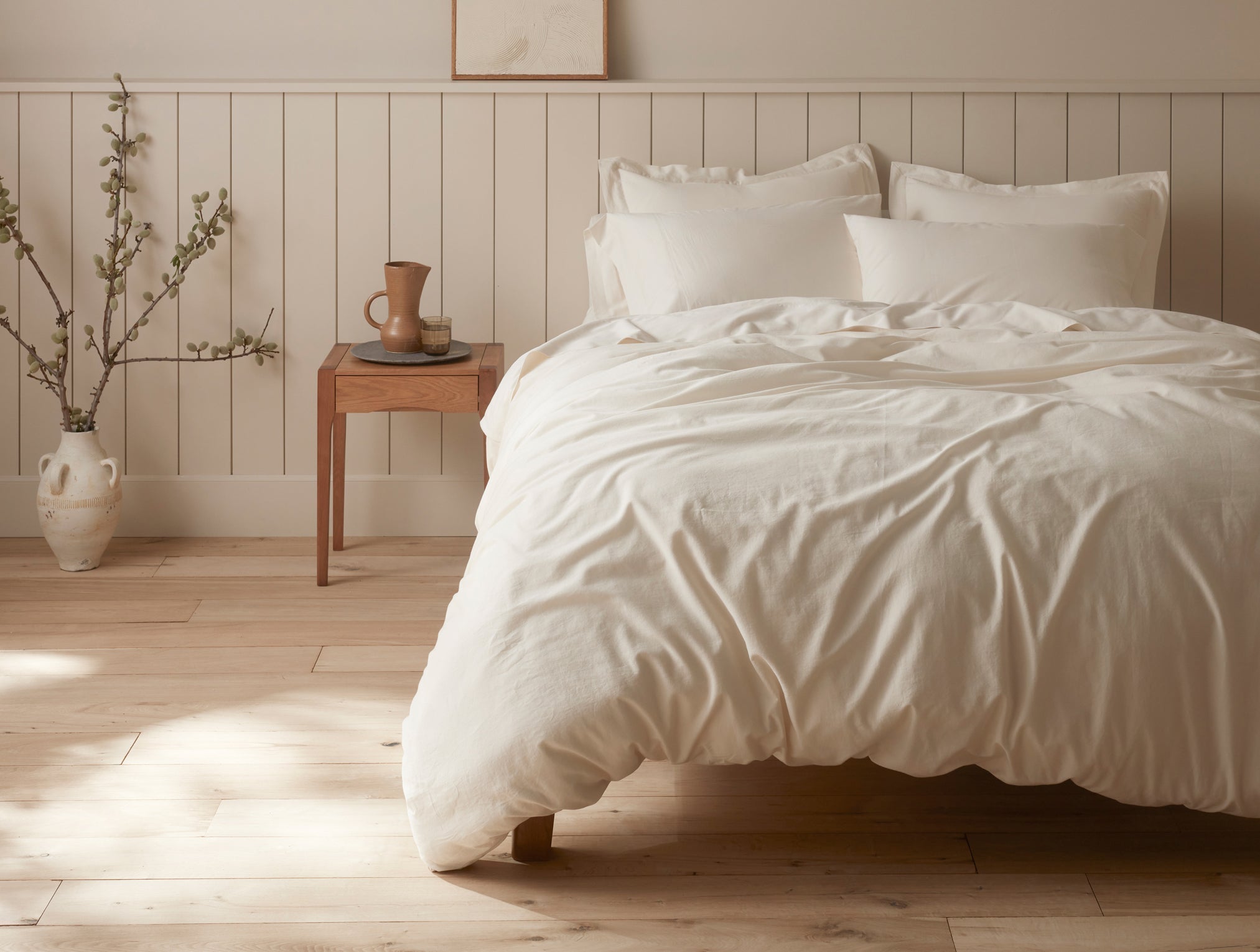 Natural Classic Sateen Pillow Sham for Everyday Comfort - Image 3