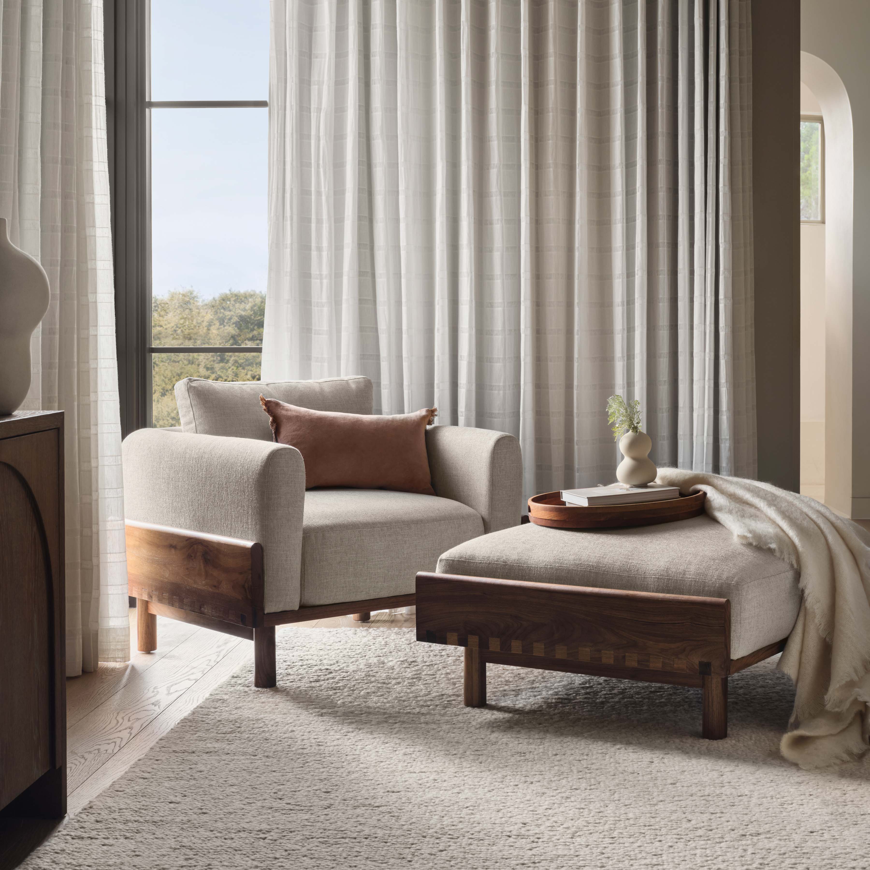 Contemporary Handwoven Wool Area Rug - Image 3
